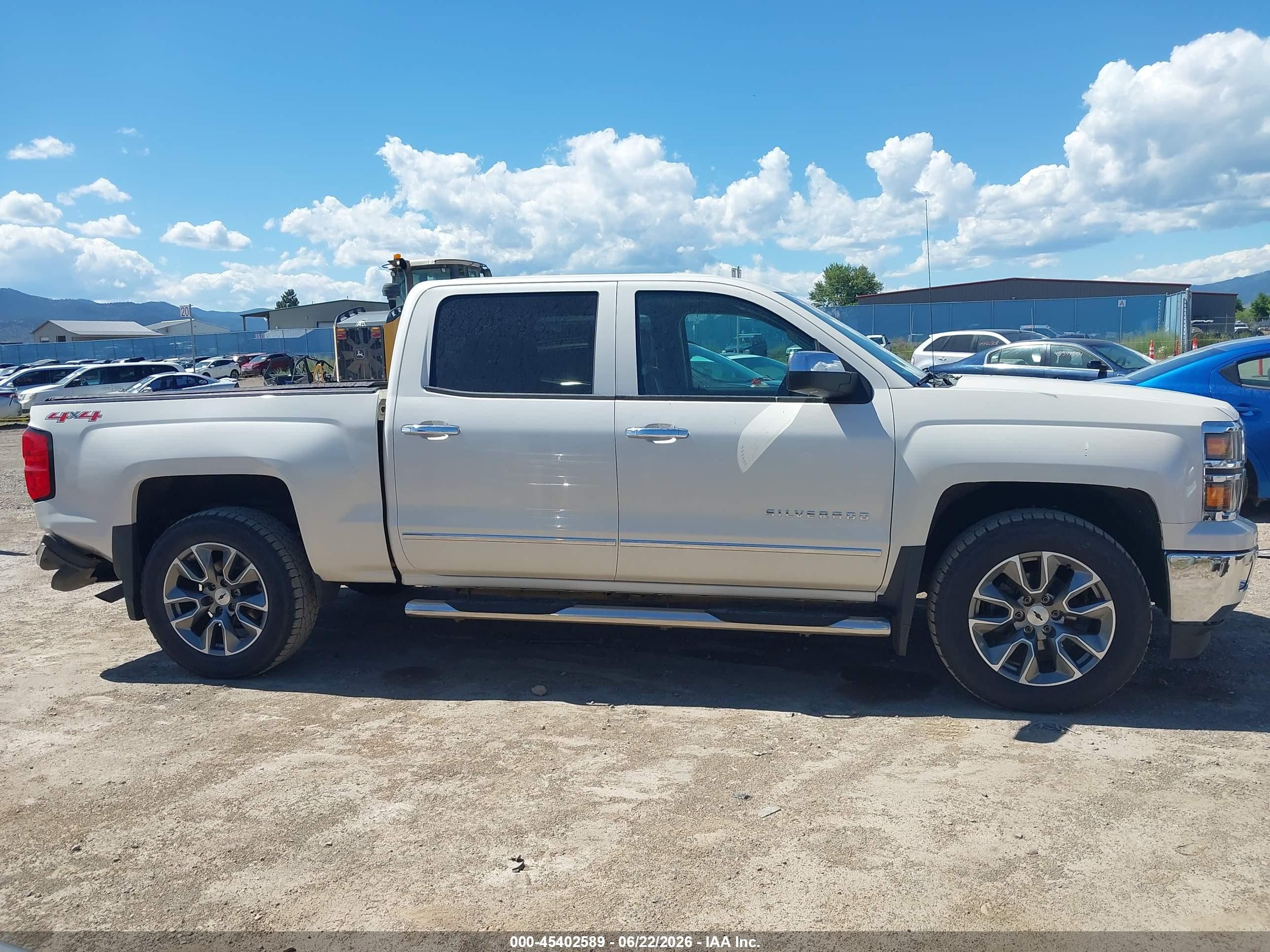 2014 Chevrolet Silverado 1500 Ltz White vin: 3GCUKSEC6EG526260