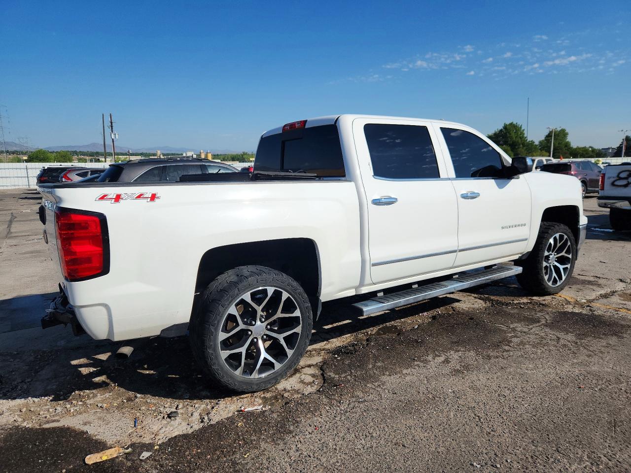 2014 Chevrolet Silverado K1500 Ltz White vin: 3GCUKSEC6EG535167