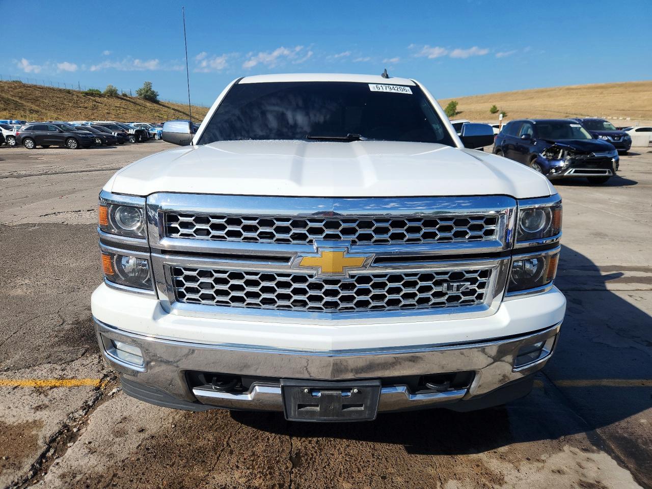 2014 Chevrolet Silverado K1500 Ltz White vin: 3GCUKSEC6EG535167