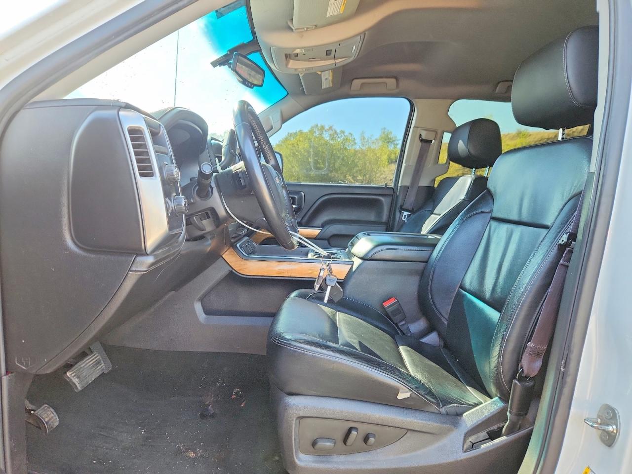 2014 Chevrolet Silverado K1500 Ltz White vin: 3GCUKSEC6EG535167
