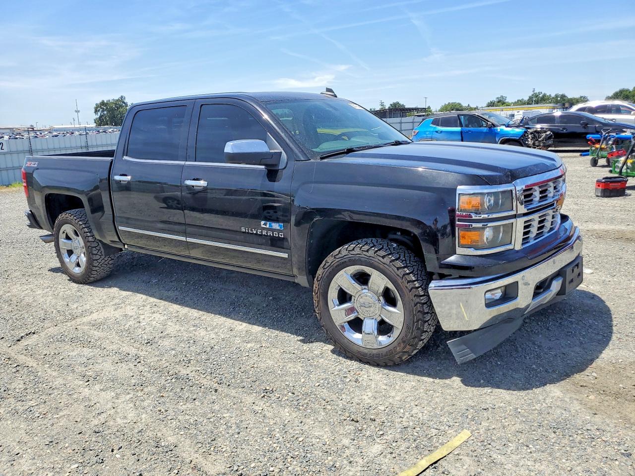 2015 Chevrolet Silverado K1500 Ltz Black vin: 3GCUKSEC6FG137524