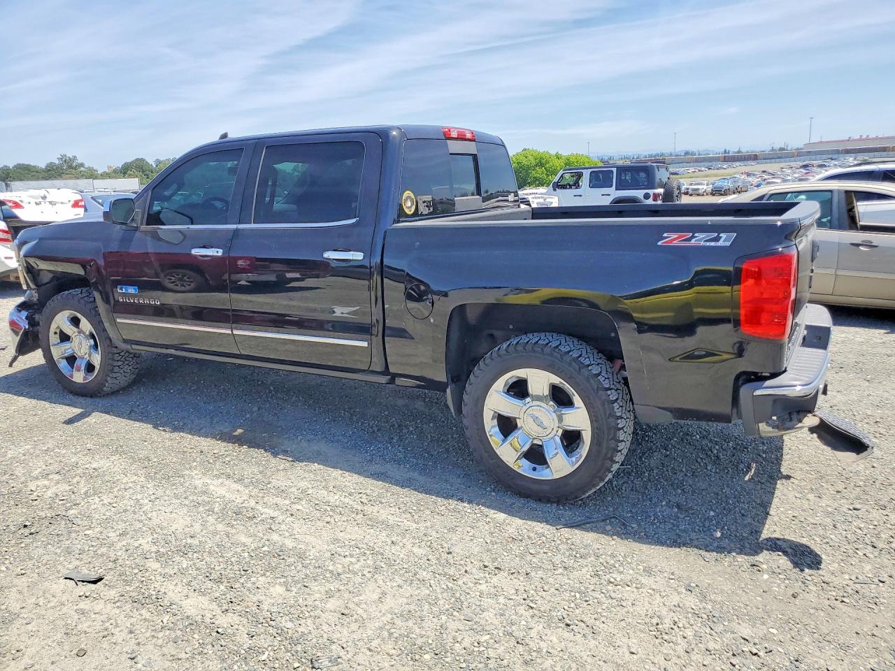 2015 Chevrolet Silverado K1500 Ltz Black vin: 3GCUKSEC6FG137524