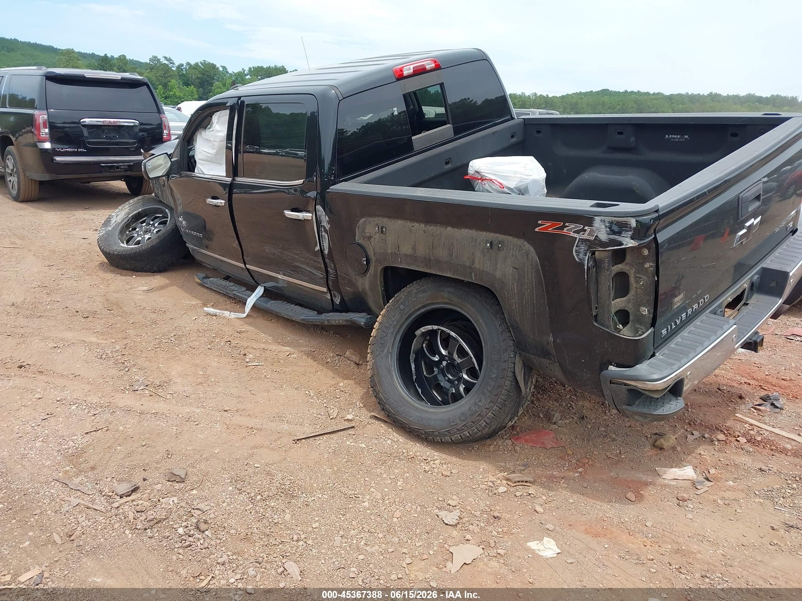 2015 Chevrolet Silverado 1500 Ltz Черный vin: 3GCUKSEC6FG159720