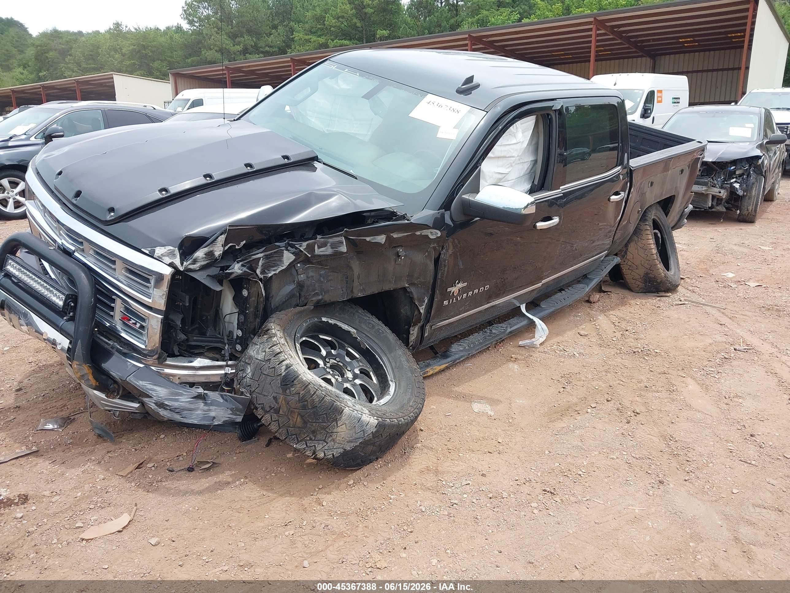 2015 Chevrolet Silverado 1500 Ltz Черный vin: 3GCUKSEC6FG159720