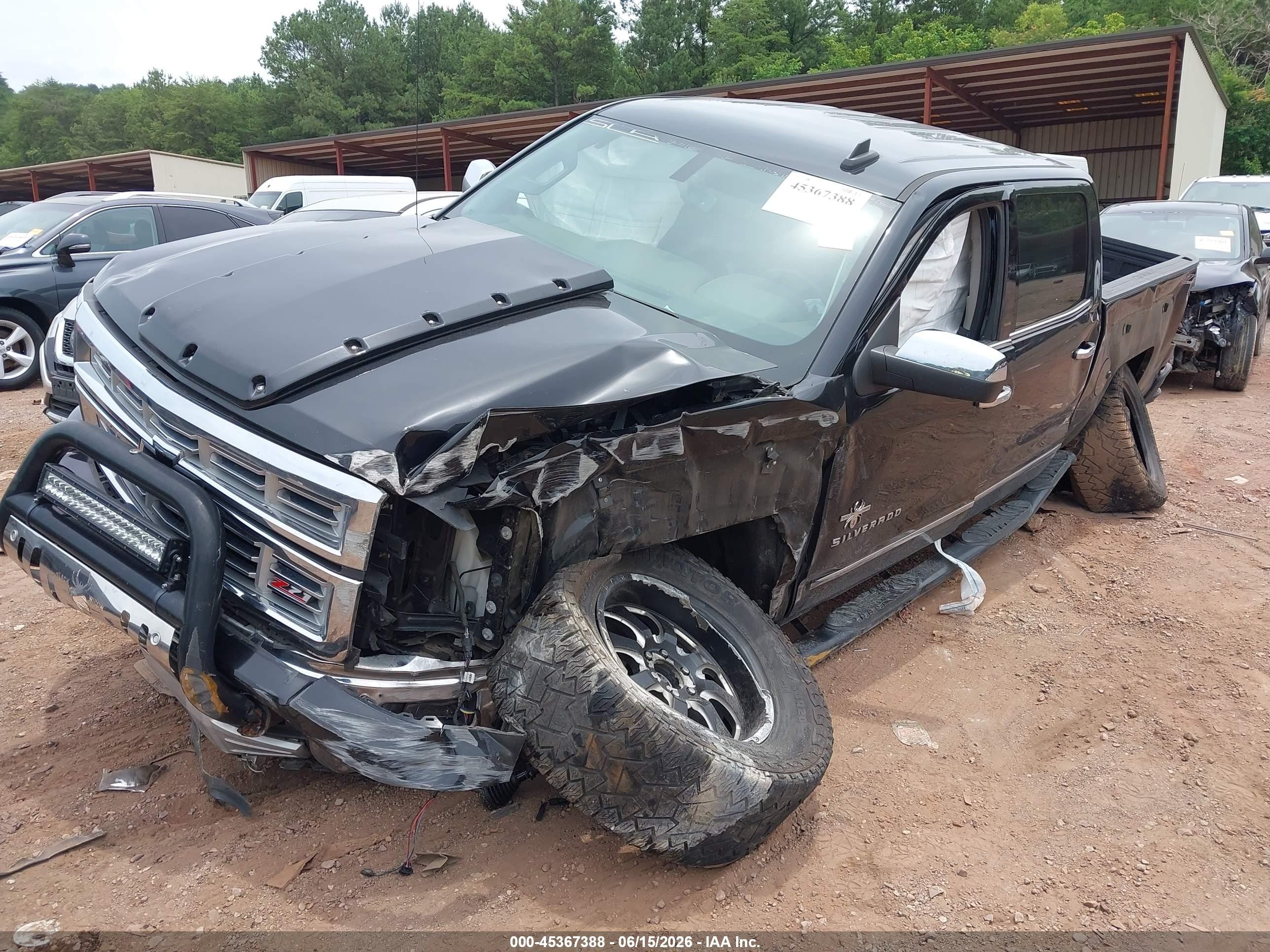 2015 Chevrolet Silverado 1500 Ltz Черный vin: 3GCUKSEC6FG159720