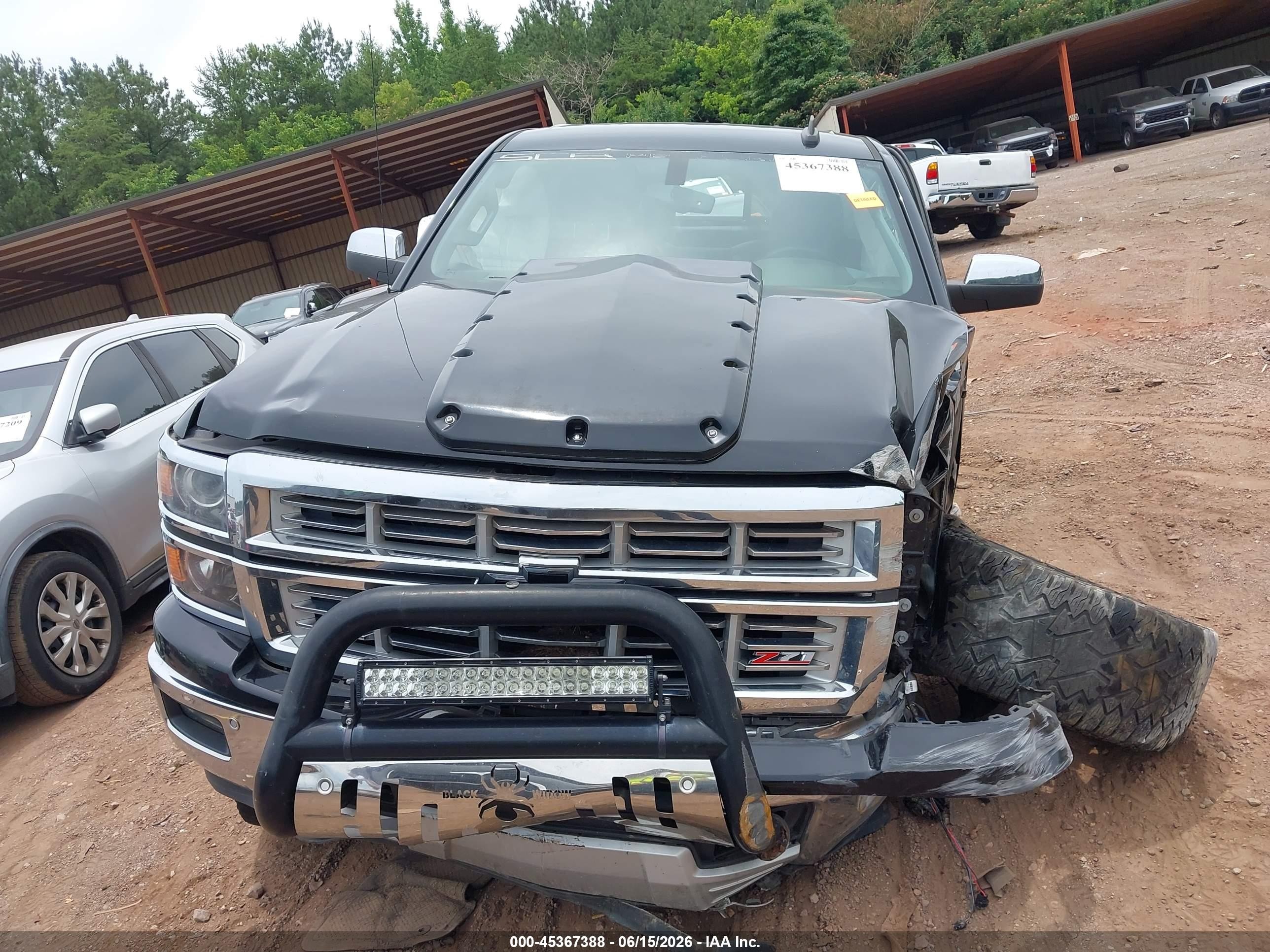 2015 Chevrolet Silverado 1500 Ltz Черный vin: 3GCUKSEC6FG159720