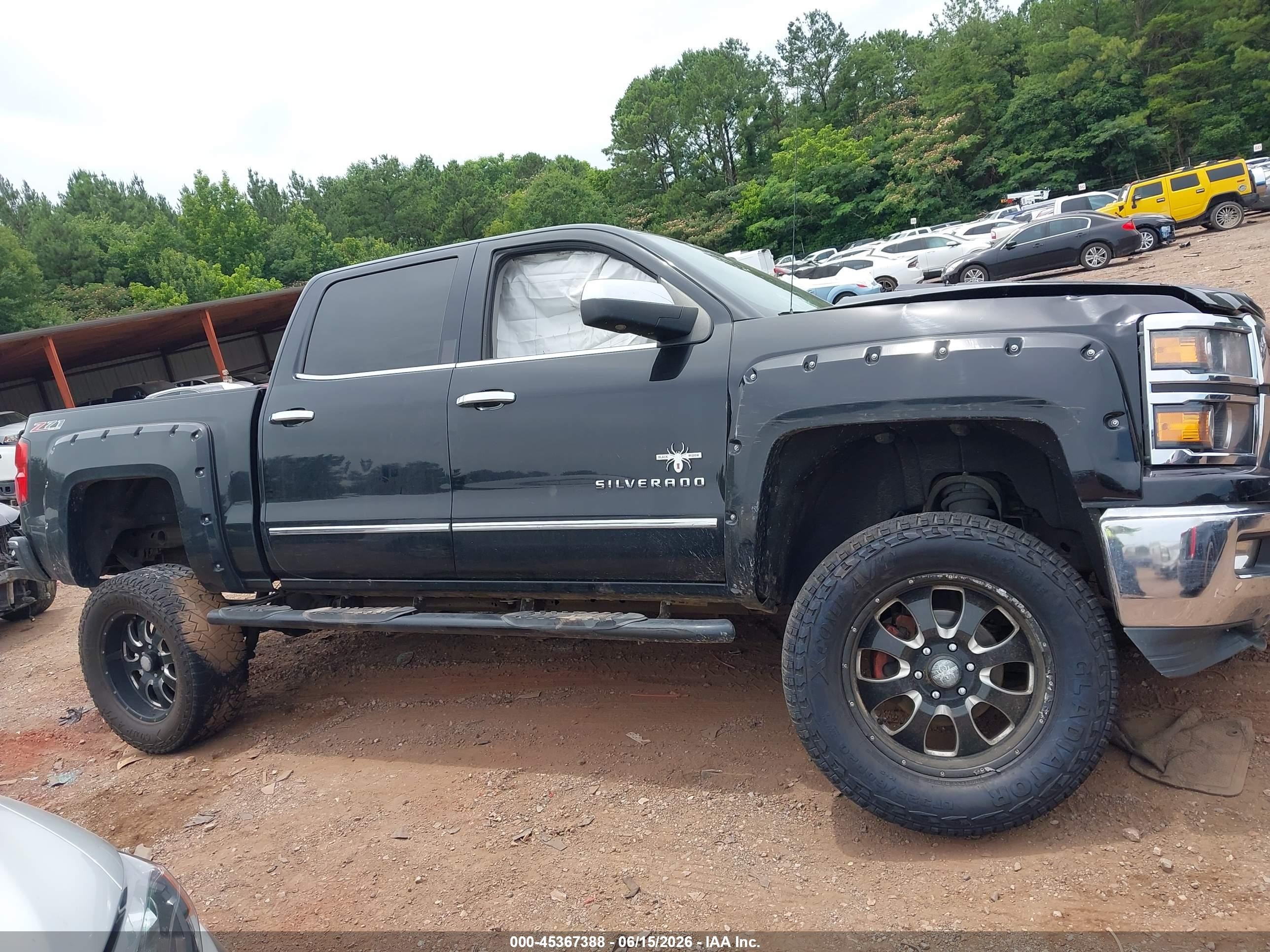 2015 Chevrolet Silverado 1500 Ltz Черный vin: 3GCUKSEC6FG159720