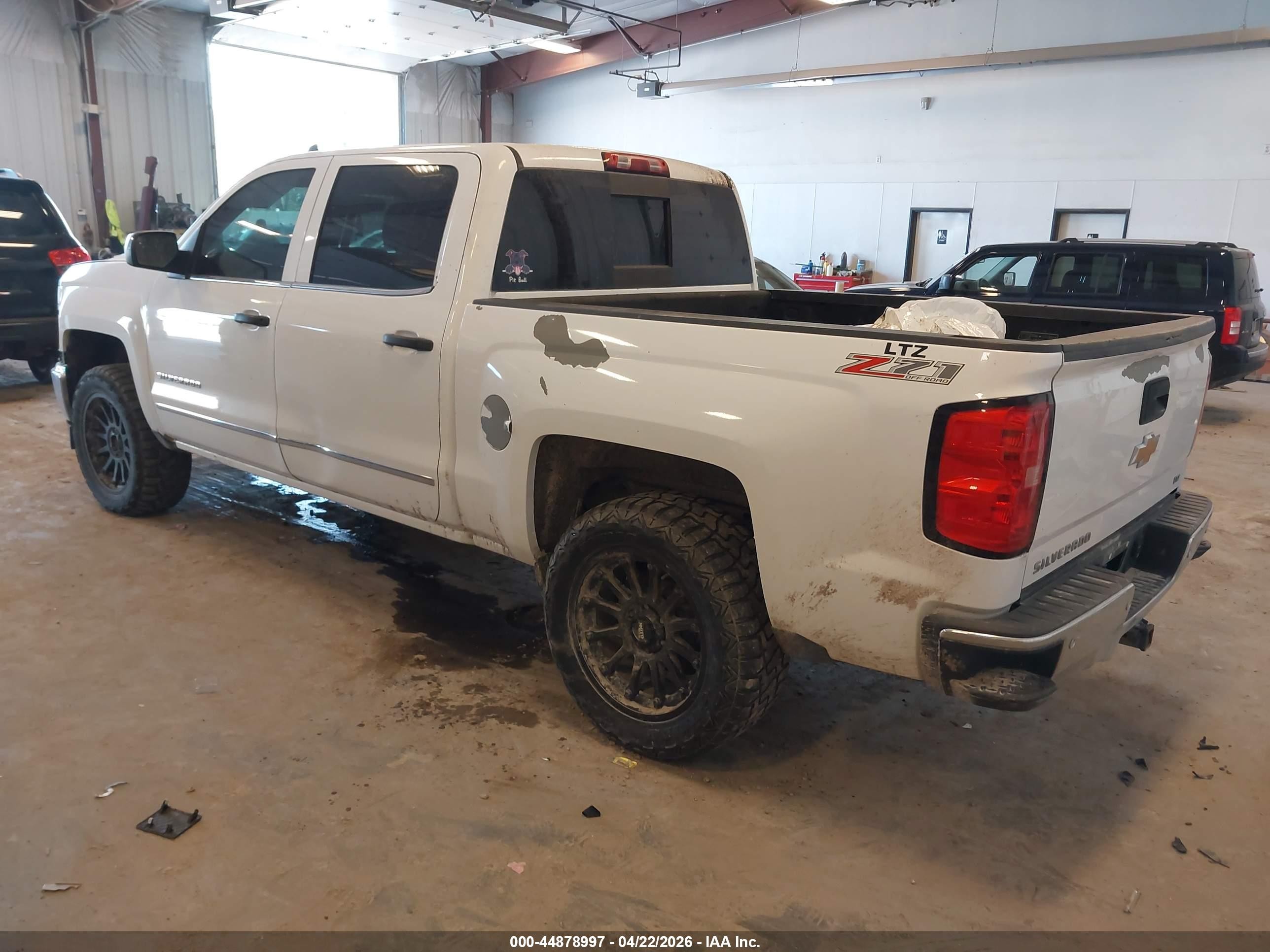 2015 Chevrolet Silverado 1500 2lz White vin: 3GCUKSEC6FG336878