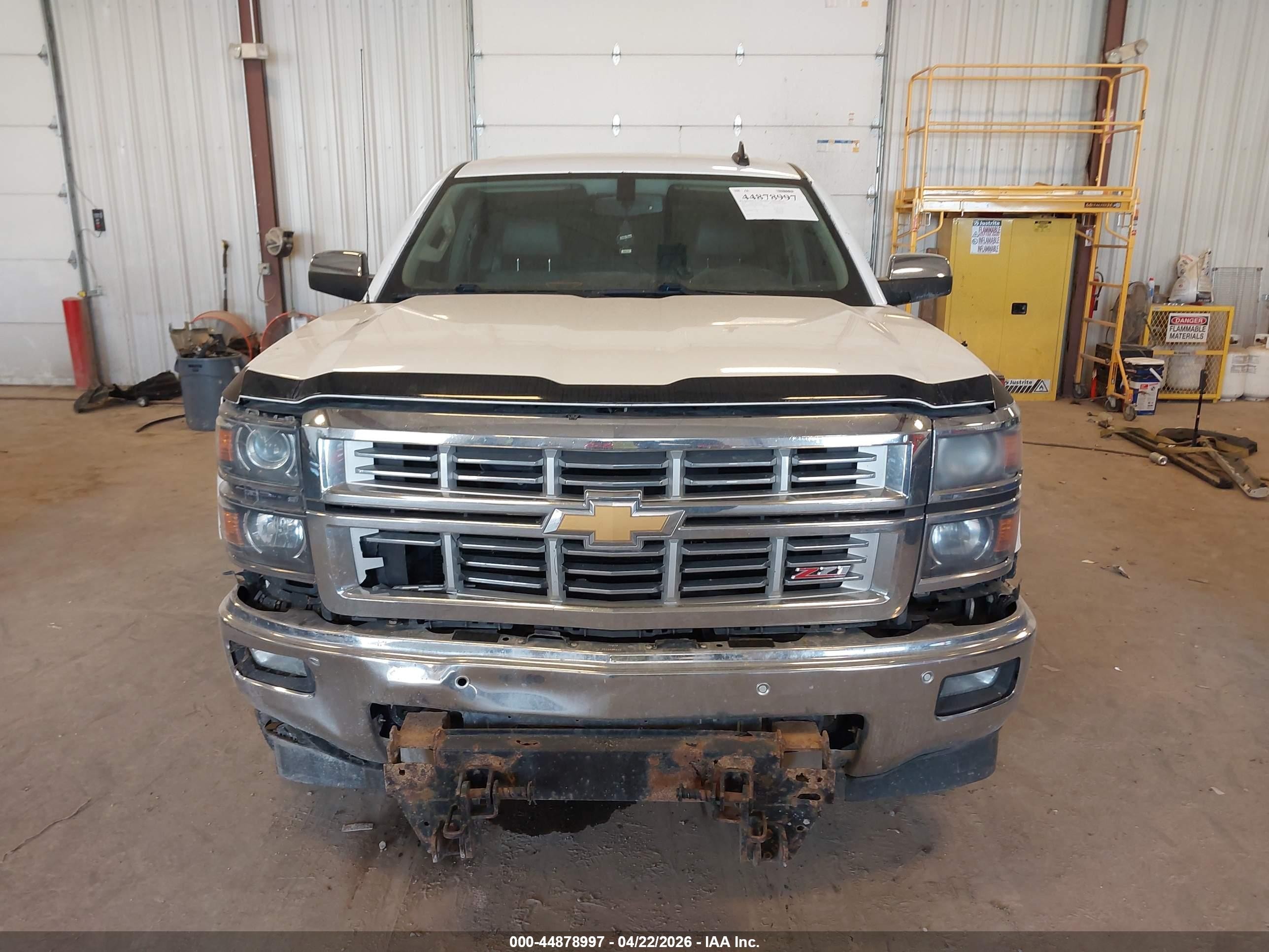 2015 Chevrolet Silverado 1500 2lz White vin: 3GCUKSEC6FG336878