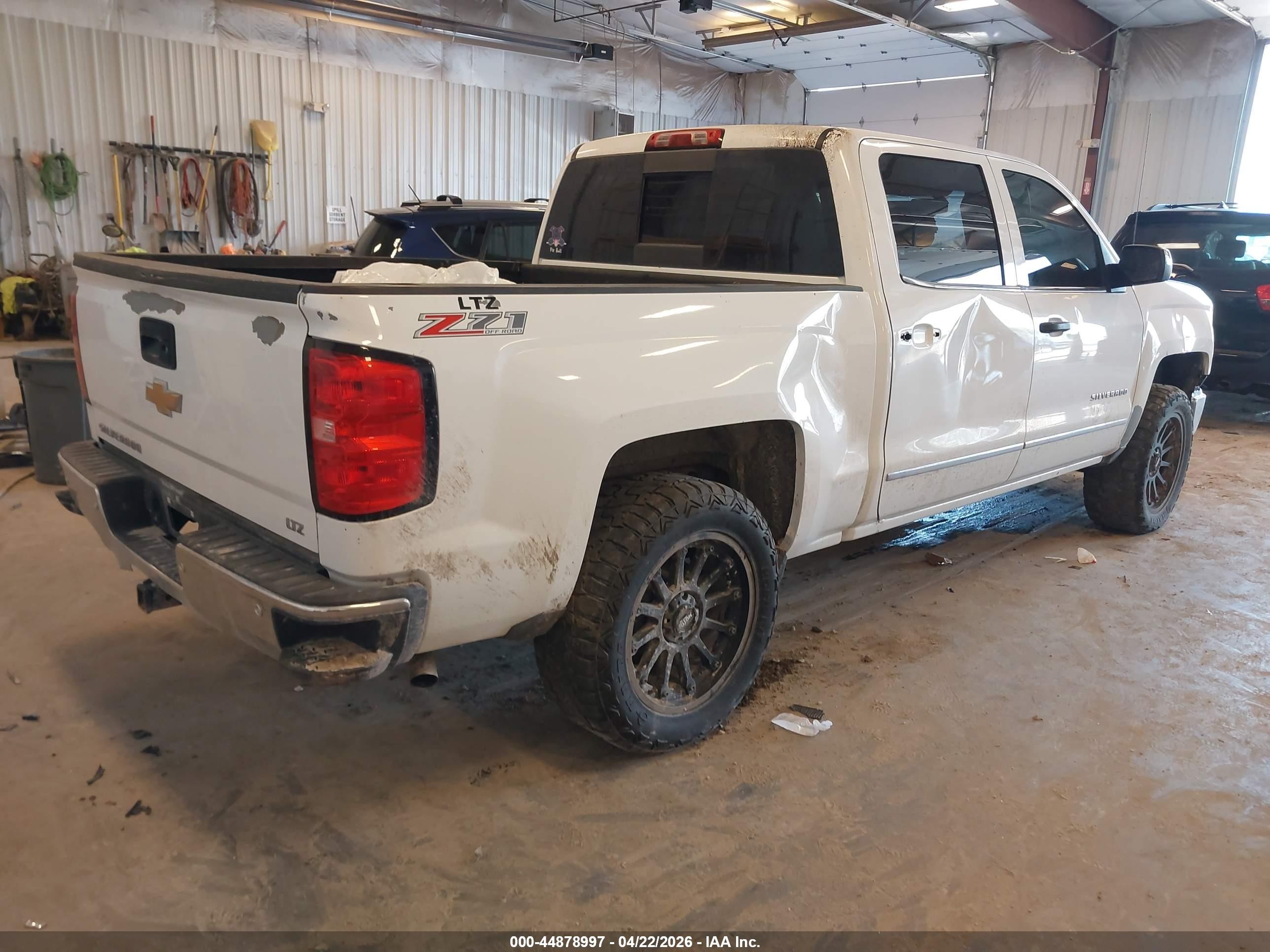 2015 Chevrolet Silverado 1500 2lz White vin: 3GCUKSEC6FG336878