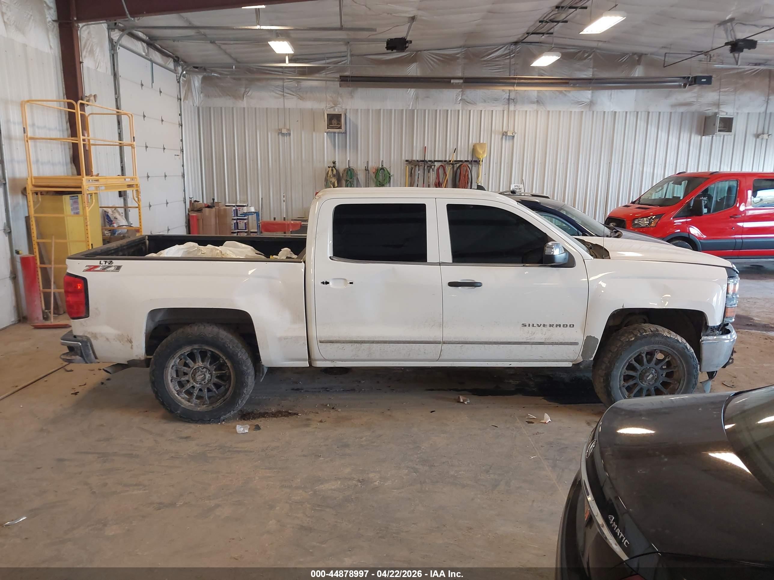 2015 Chevrolet Silverado 1500 2lz White vin: 3GCUKSEC6FG336878