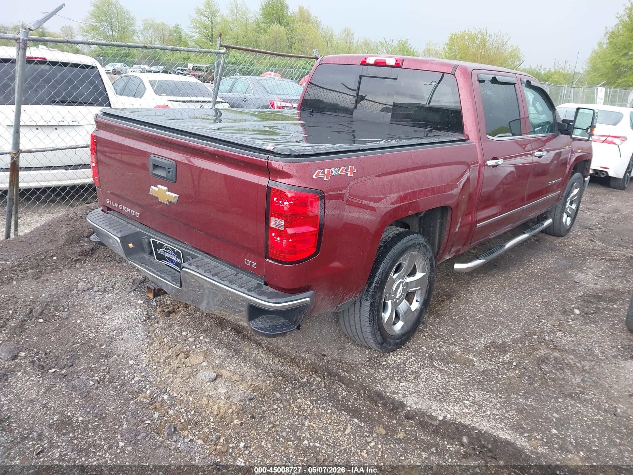 2015 Chevrolet Silverado 1500 1lz Maroon vin: 3GCUKSEC6FG367869