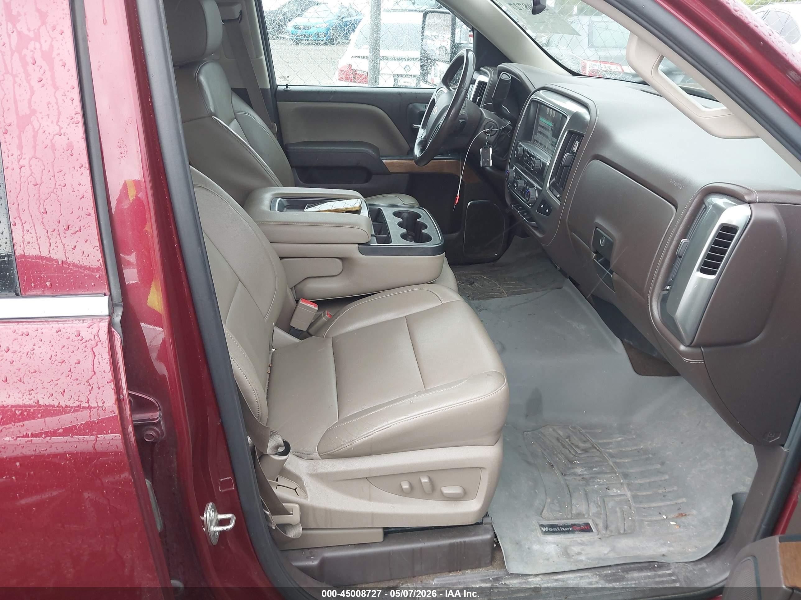 2015 Chevrolet Silverado 1500 1lz Maroon vin: 3GCUKSEC6FG367869
