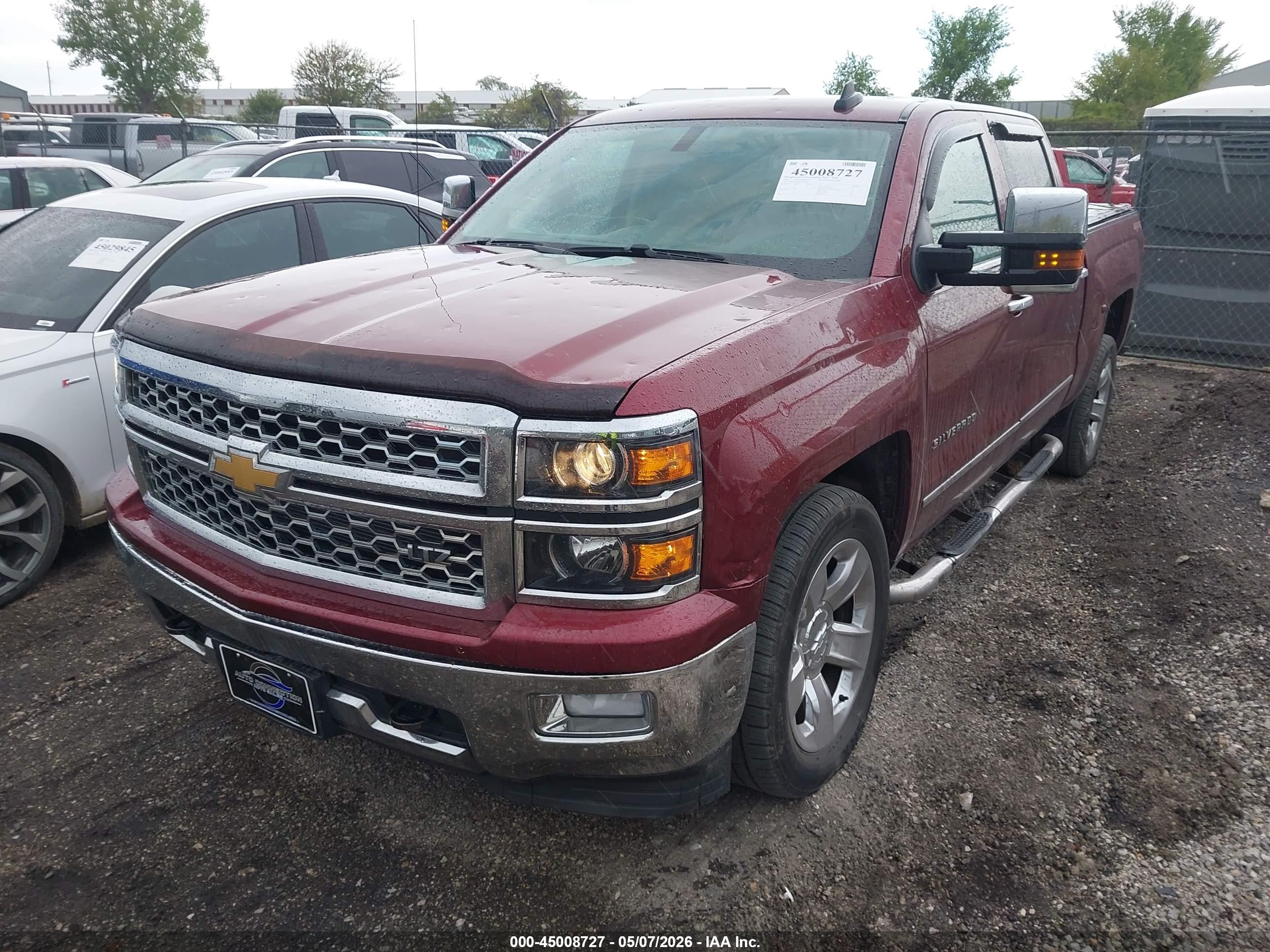 2015 Chevrolet Silverado 1500 1lz Maroon vin: 3GCUKSEC6FG367869