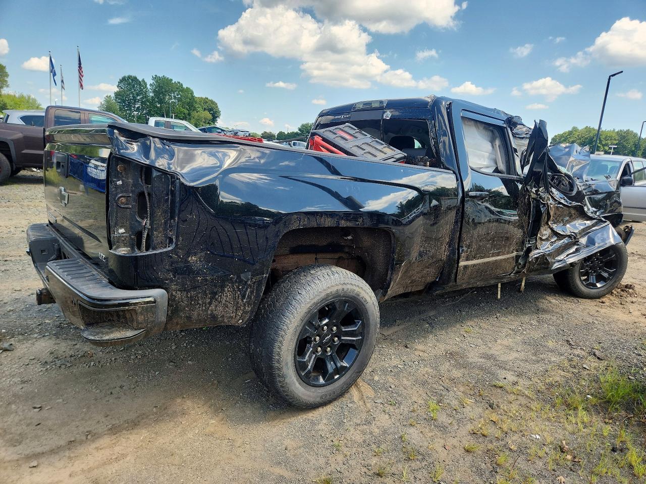 2015 Chevrolet Silverado K1500 Ltz Black vin: 3GCUKSEC6FG424135