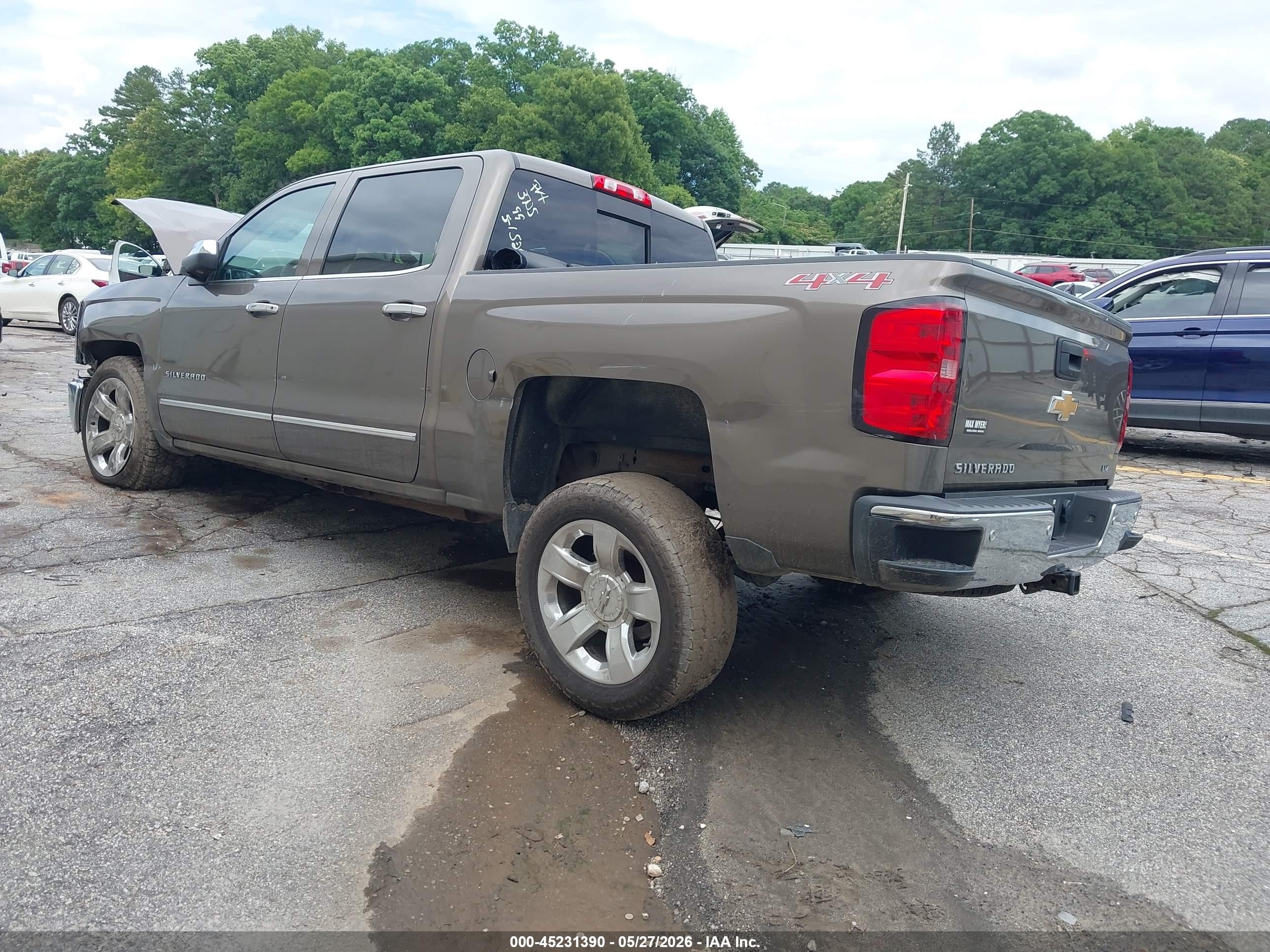 2015 Chevrolet Silverado 1500 1lz Brown vin: 3GCUKSEC6FG513705