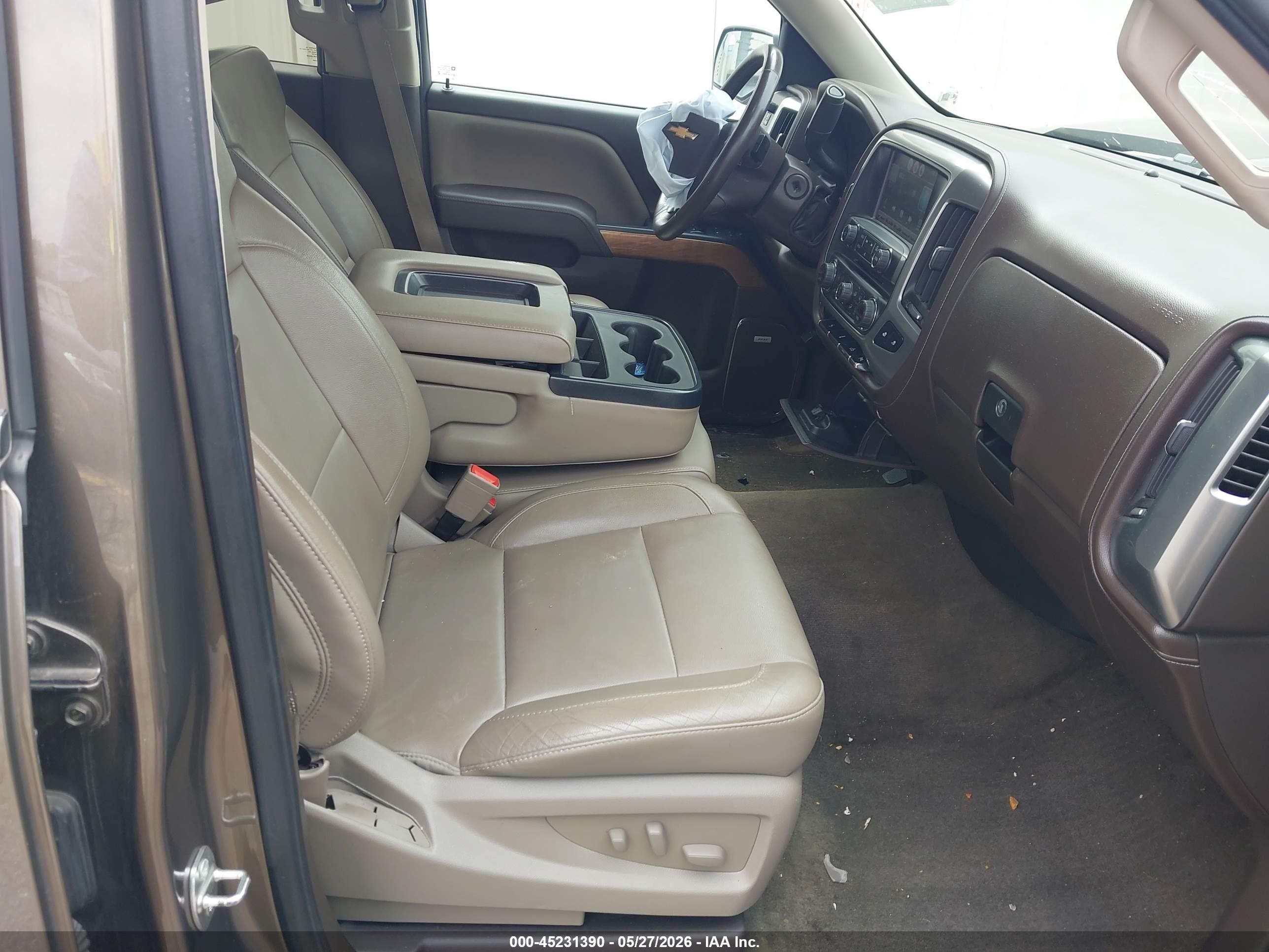 2015 Chevrolet Silverado 1500 1lz Brown vin: 3GCUKSEC6FG513705