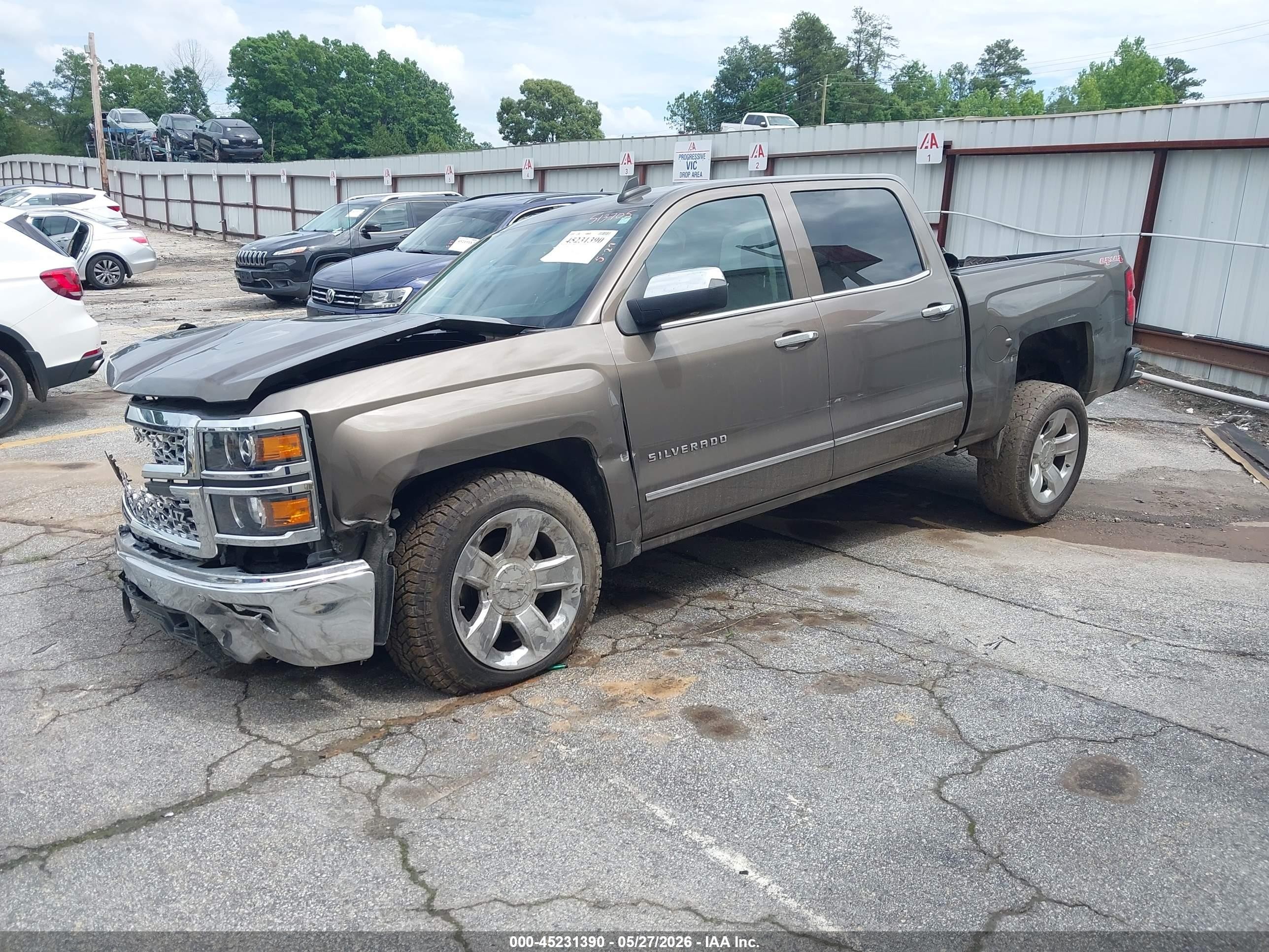 2015 Chevrolet Silverado 1500 1lz Brown vin: 3GCUKSEC6FG513705