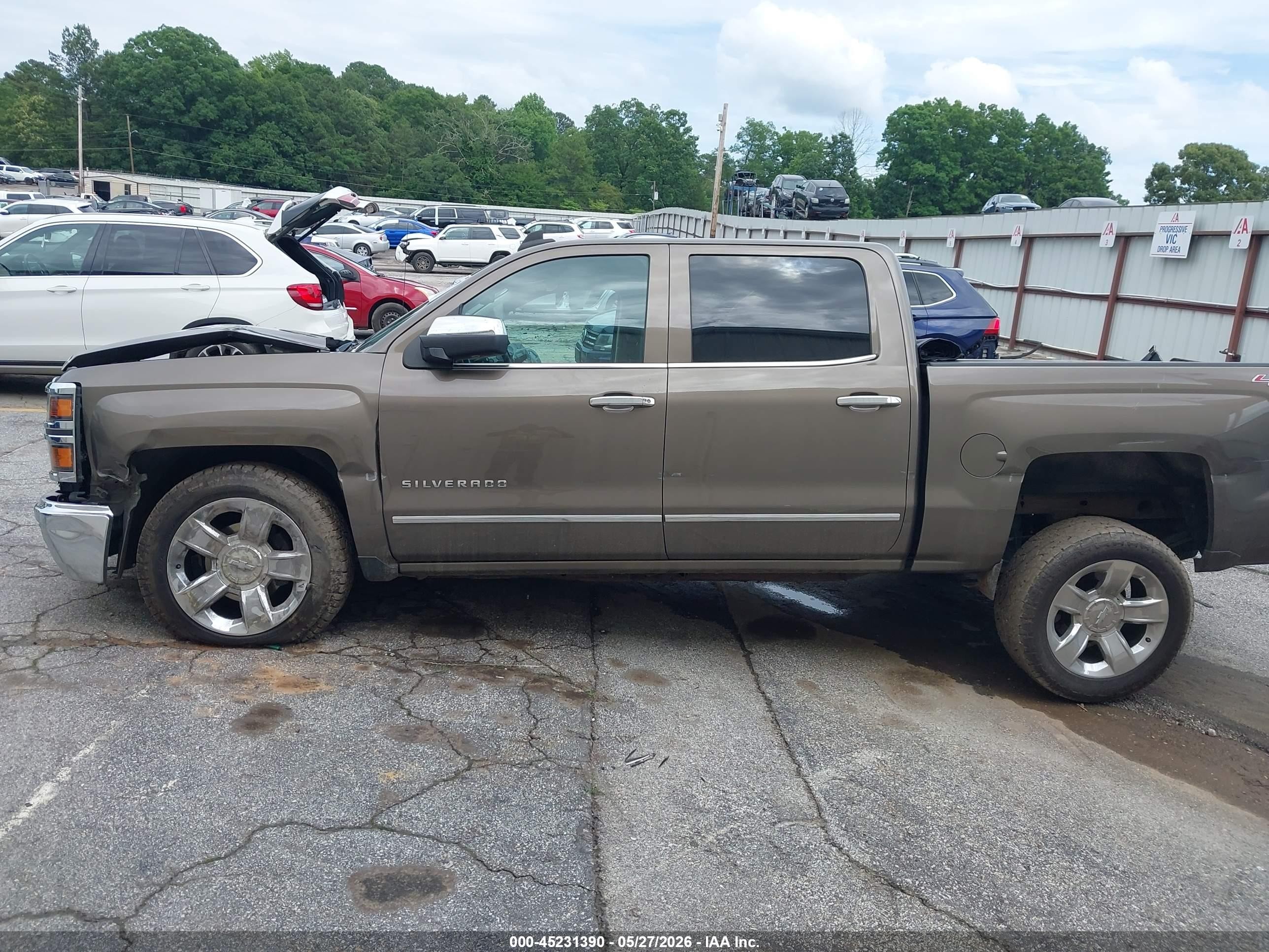 2015 Chevrolet Silverado 1500 1lz Brown vin: 3GCUKSEC6FG513705