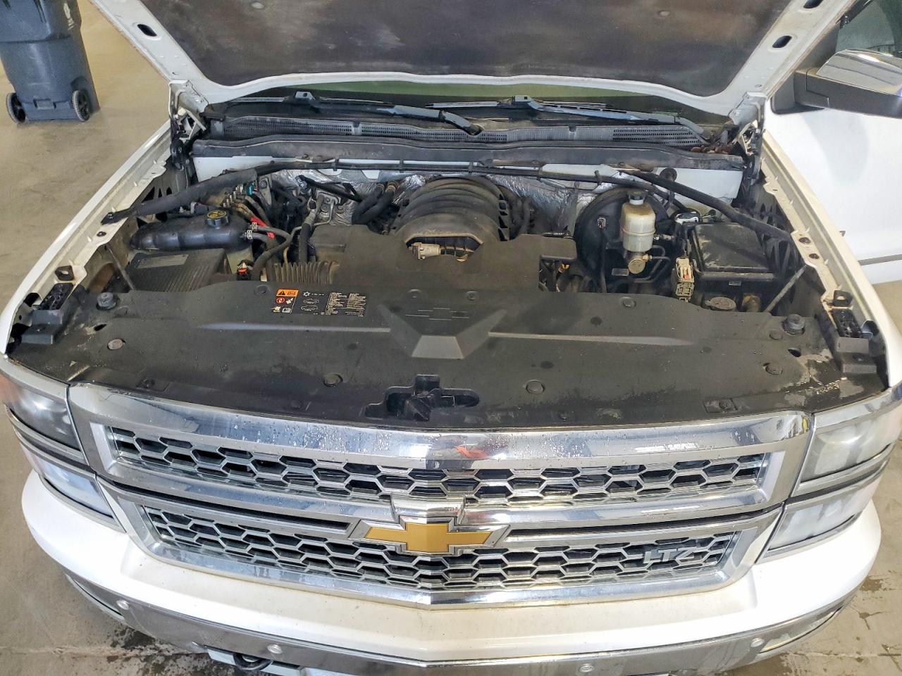 2015 Chevrolet Silverado K1500 Ltz White vin: 3GCUKSEC6FG519259