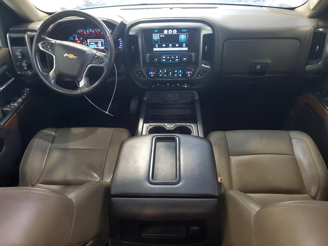 2015 Chevrolet Silverado K1500 Ltz White vin: 3GCUKSEC6FG519259