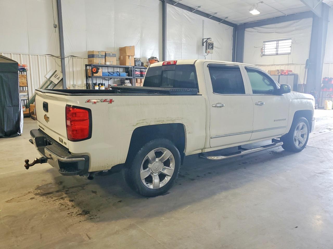2015 Chevrolet Silverado K1500 Ltz White vin: 3GCUKSEC6FG519259