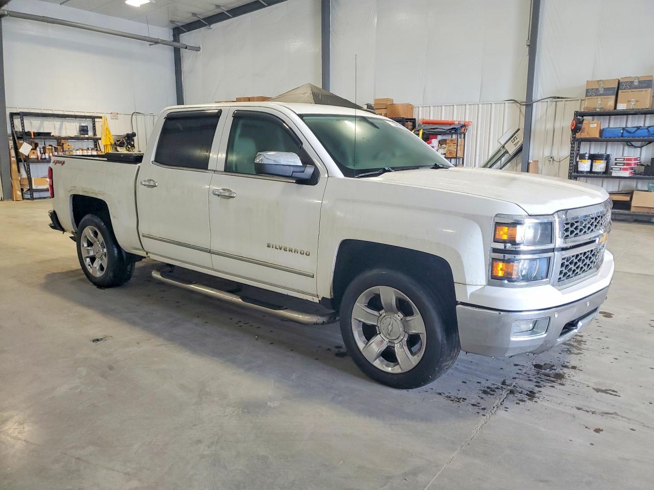 2015 Chevrolet Silverado K1500 Ltz White vin: 3GCUKSEC6FG519259