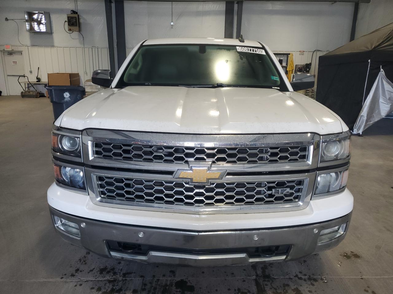 2015 Chevrolet Silverado K1500 Ltz White vin: 3GCUKSEC6FG519259 Damage: Left Head Lamp, Faded, Repair Required