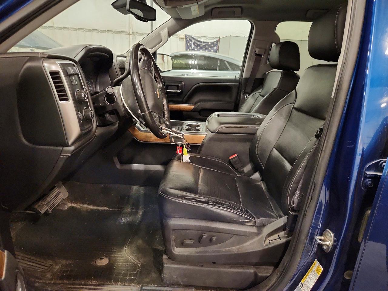 2015 Chevrolet Silverado K1500 Ltz Blue vin: 3GCUKSEC6FG536174