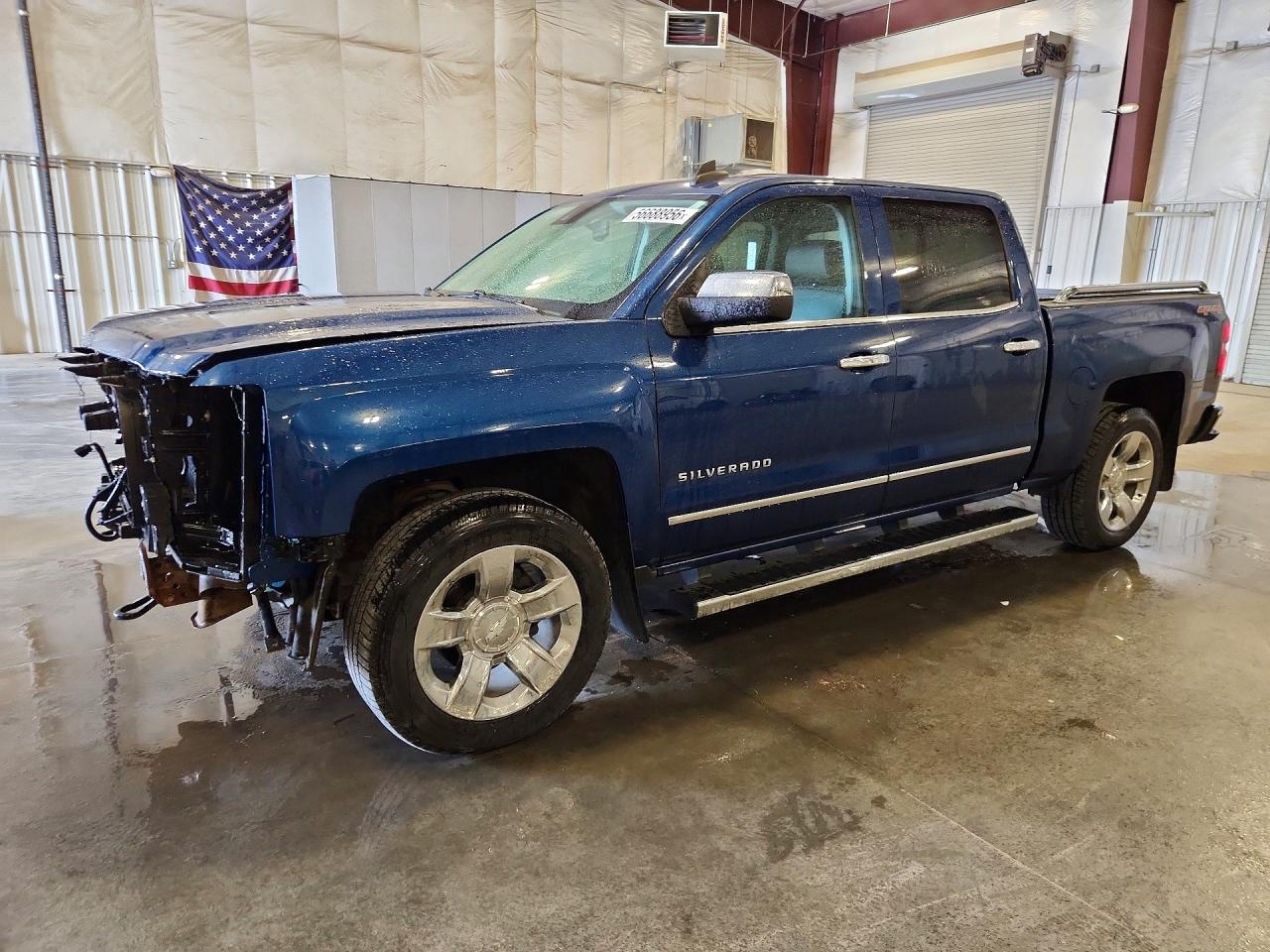 2015 Chevrolet Silverado K1500 Ltz Blue vin: 3GCUKSEC6FG536174