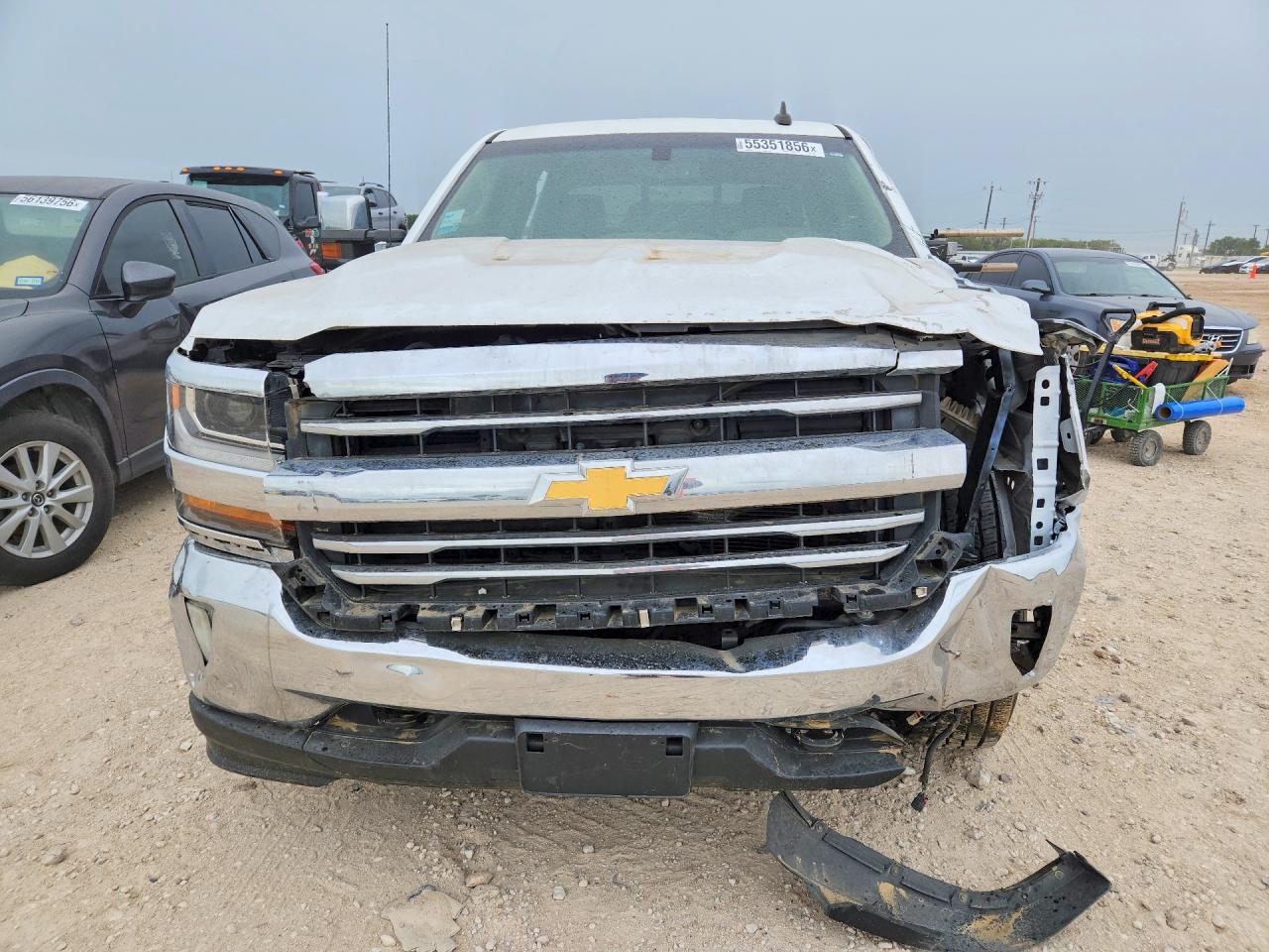 2016 Chevrolet Silverado K1500 Ltz White vin: 3GCUKSEC6GG178754