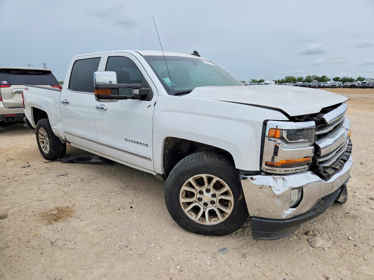 2016 Chevrolet Silverado K1500 Ltz White vin: 3GCUKSEC6GG178754
