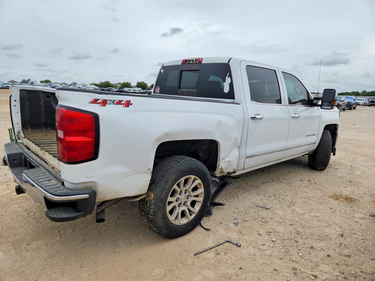2016 Chevrolet Silverado K1500 Ltz White vin: 3GCUKSEC6GG178754
