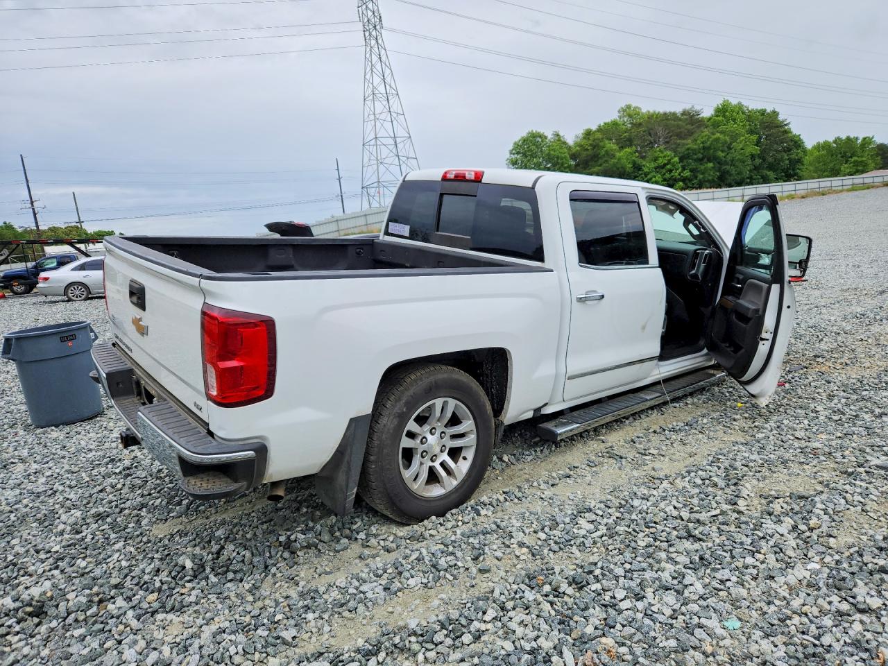 2017 Chevrolet Silverado K1500 Ltz White vin: 3GCUKSEC6HG188119