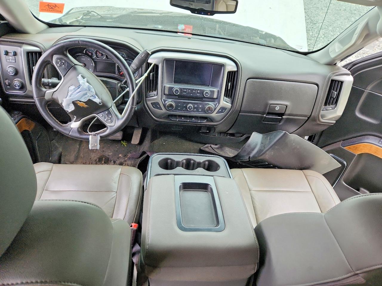 2017 Chevrolet Silverado K1500 Ltz White vin: 3GCUKSEC6HG188119