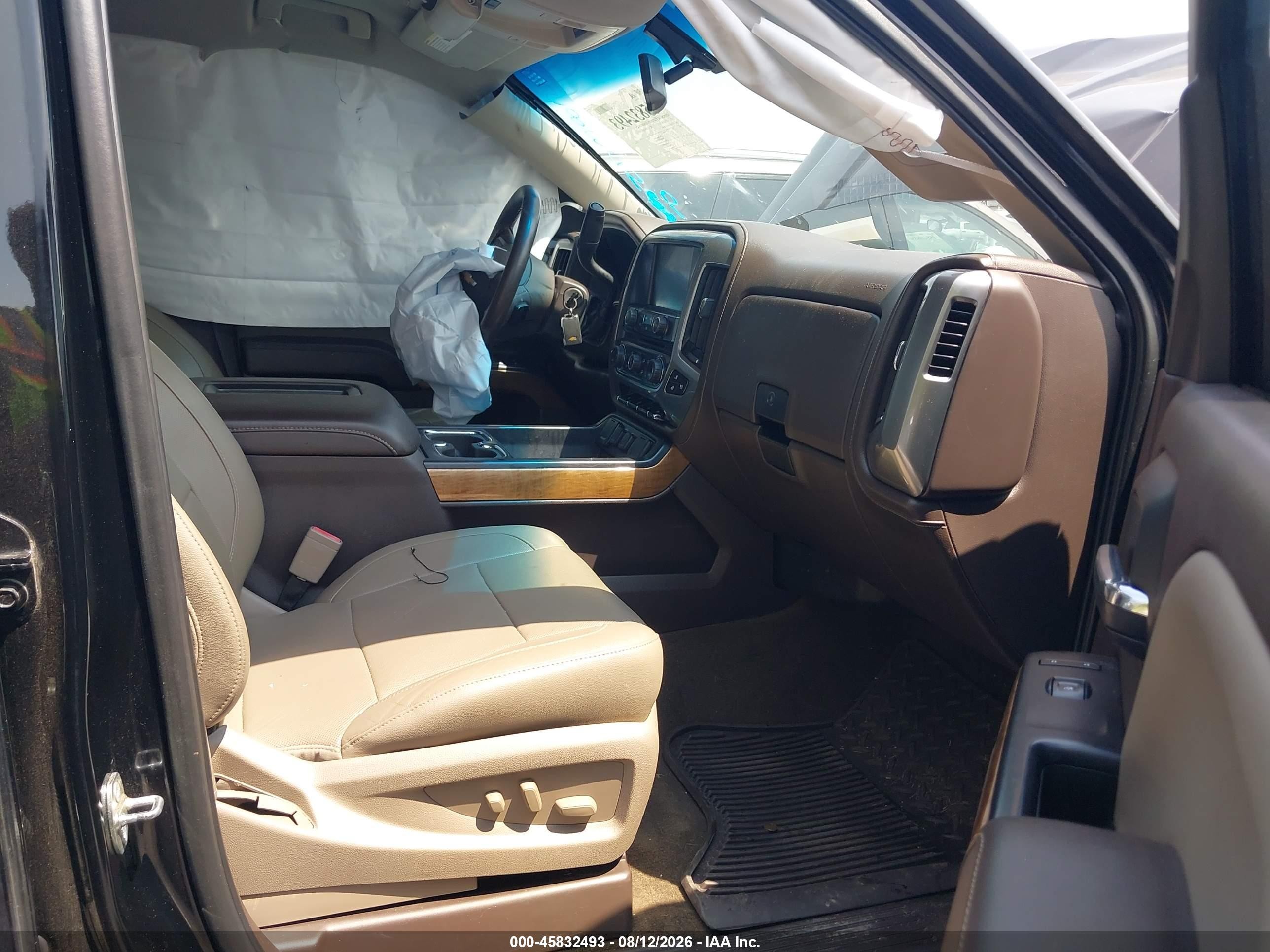 2017 Chevrolet Silverado 1500 Ltz Черный vin: 3GCUKSEC6HG293534