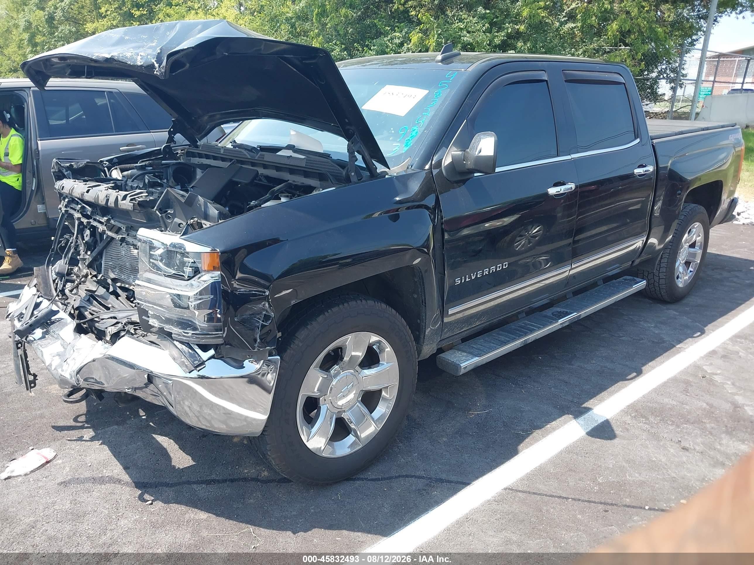 2017 Chevrolet Silverado 1500 Ltz Черный vin: 3GCUKSEC6HG293534