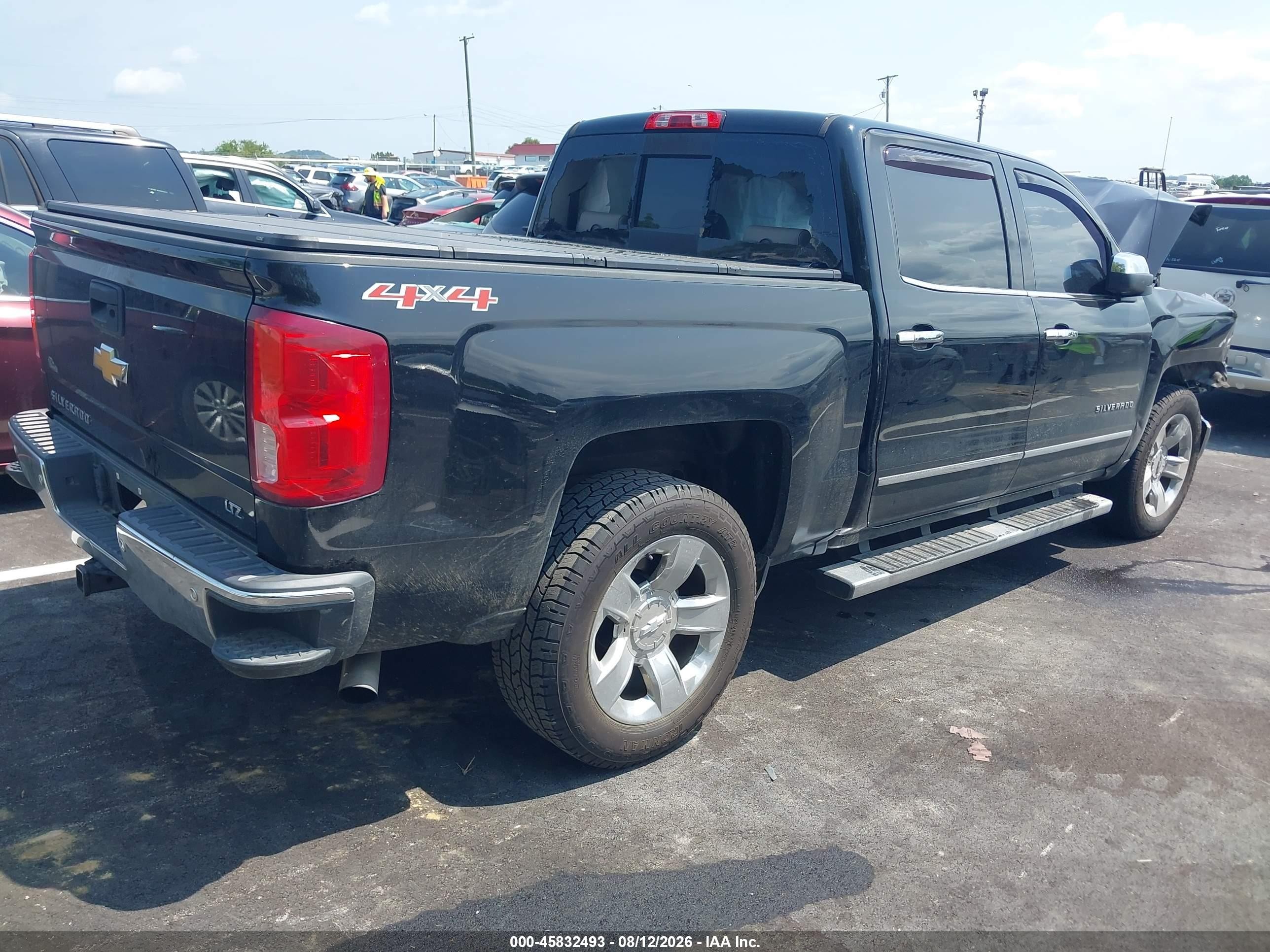 2017 Chevrolet Silverado 1500 Ltz Черный vin: 3GCUKSEC6HG293534
