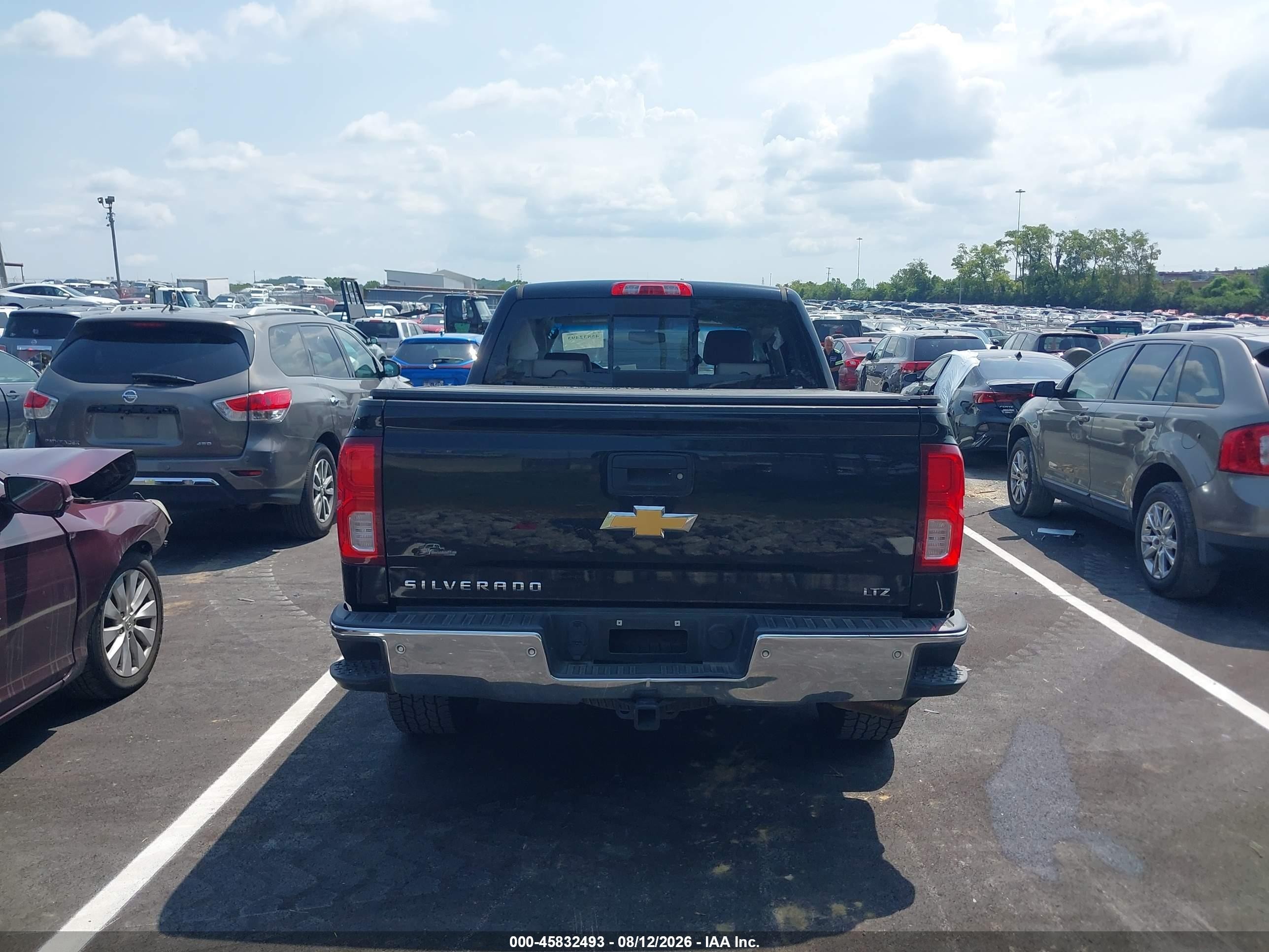 2017 Chevrolet Silverado 1500 Ltz Черный vin: 3GCUKSEC6HG293534
