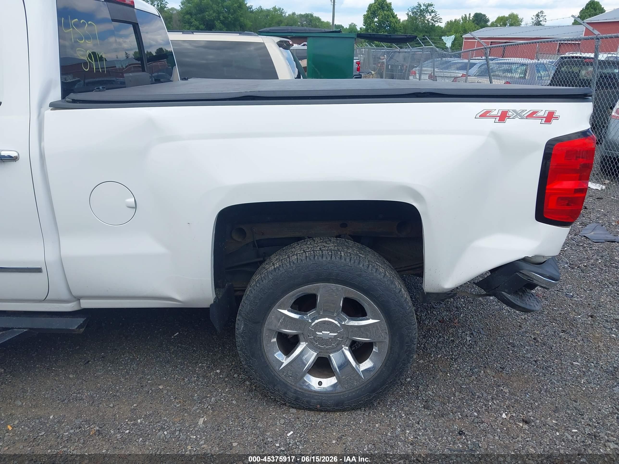2014 Chevrolet Silverado 1500 Ltz White vin: 3GCUKSEC7EG187430