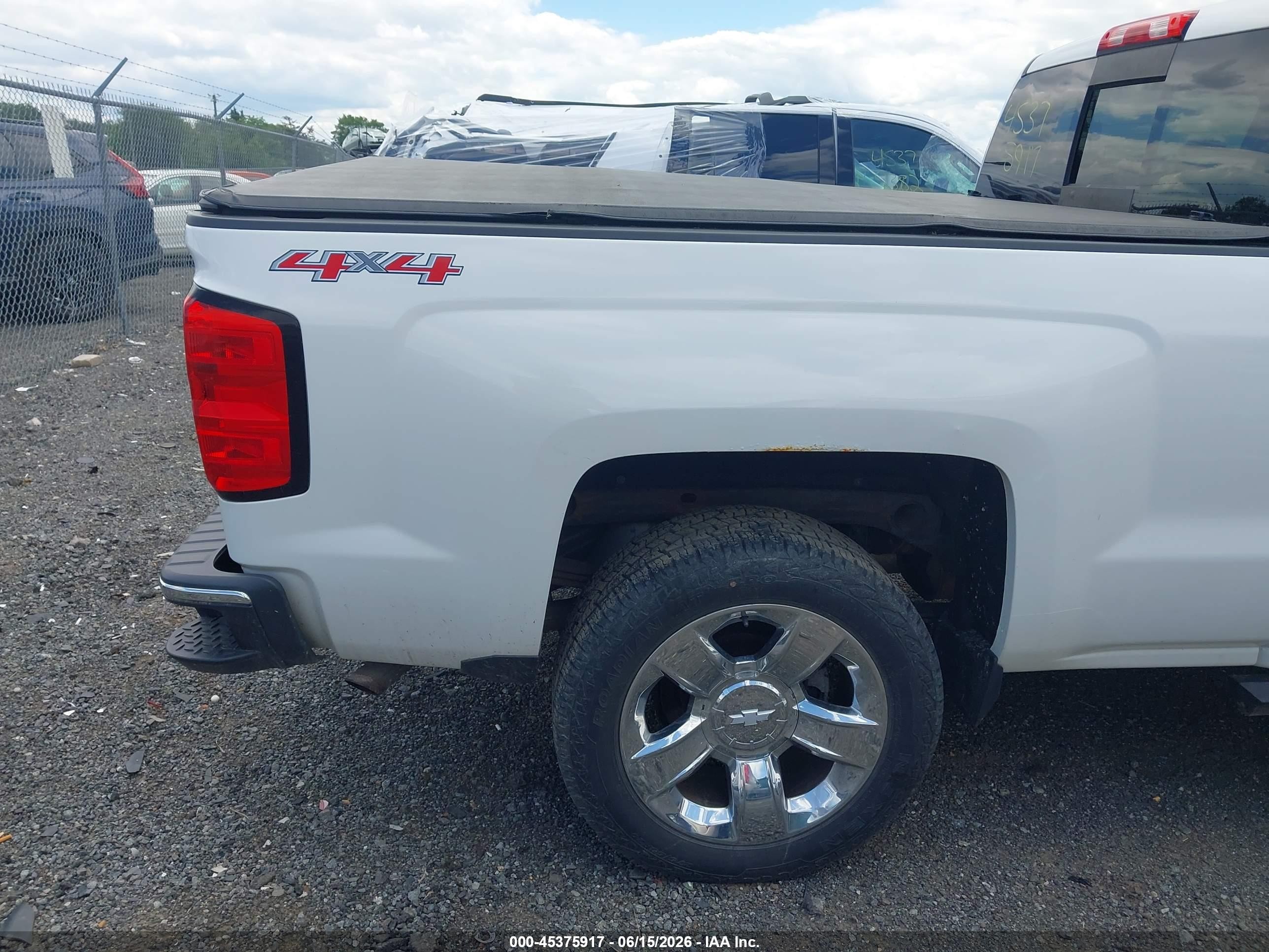 2014 Chevrolet Silverado 1500 Ltz White vin: 3GCUKSEC7EG187430