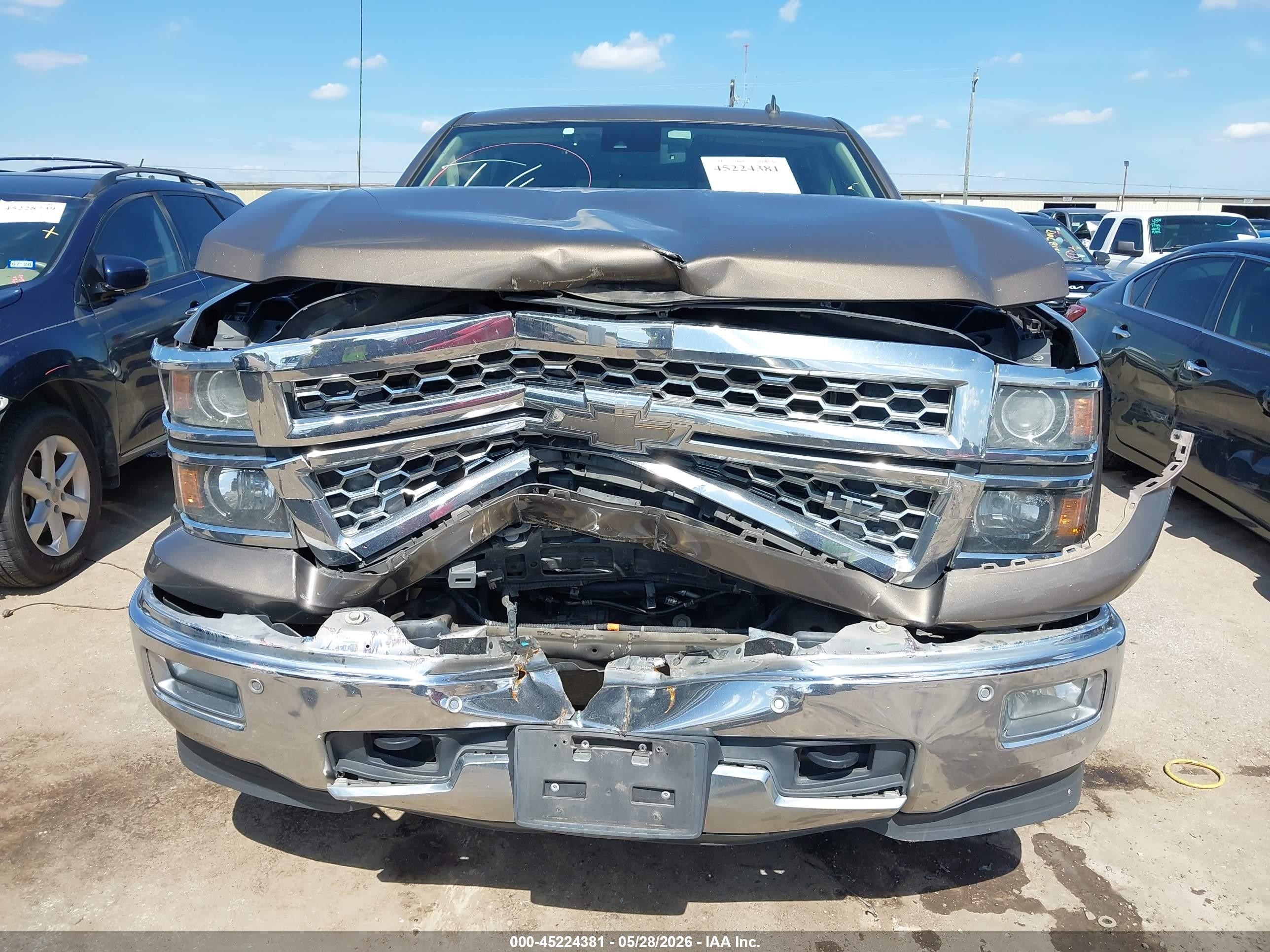 2014 Chevrolet Silverado 1500 1lz Brown vin: 3GCUKSEC7EG231992