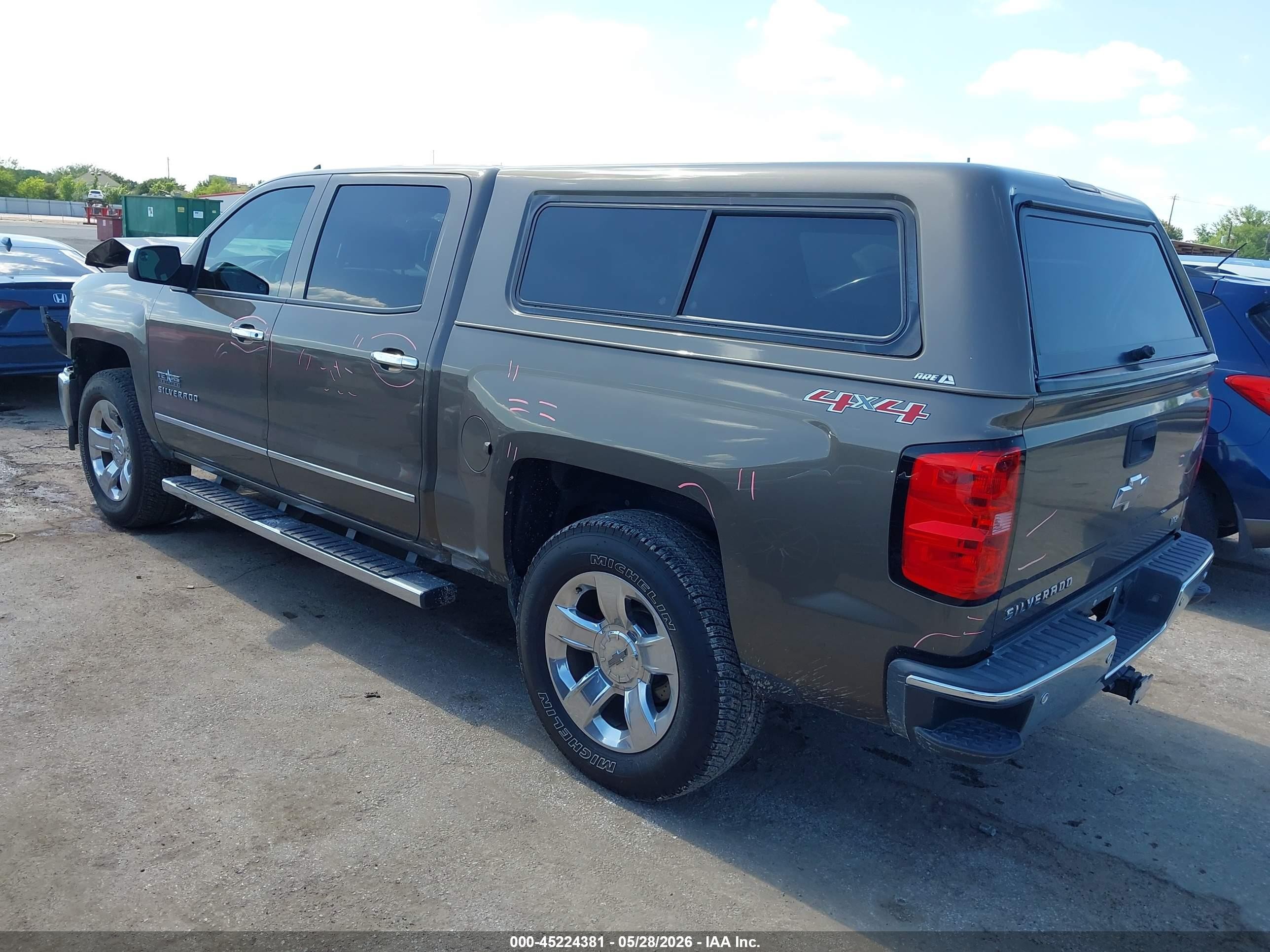 2014 Chevrolet Silverado 1500 1lz Brown vin: 3GCUKSEC7EG231992