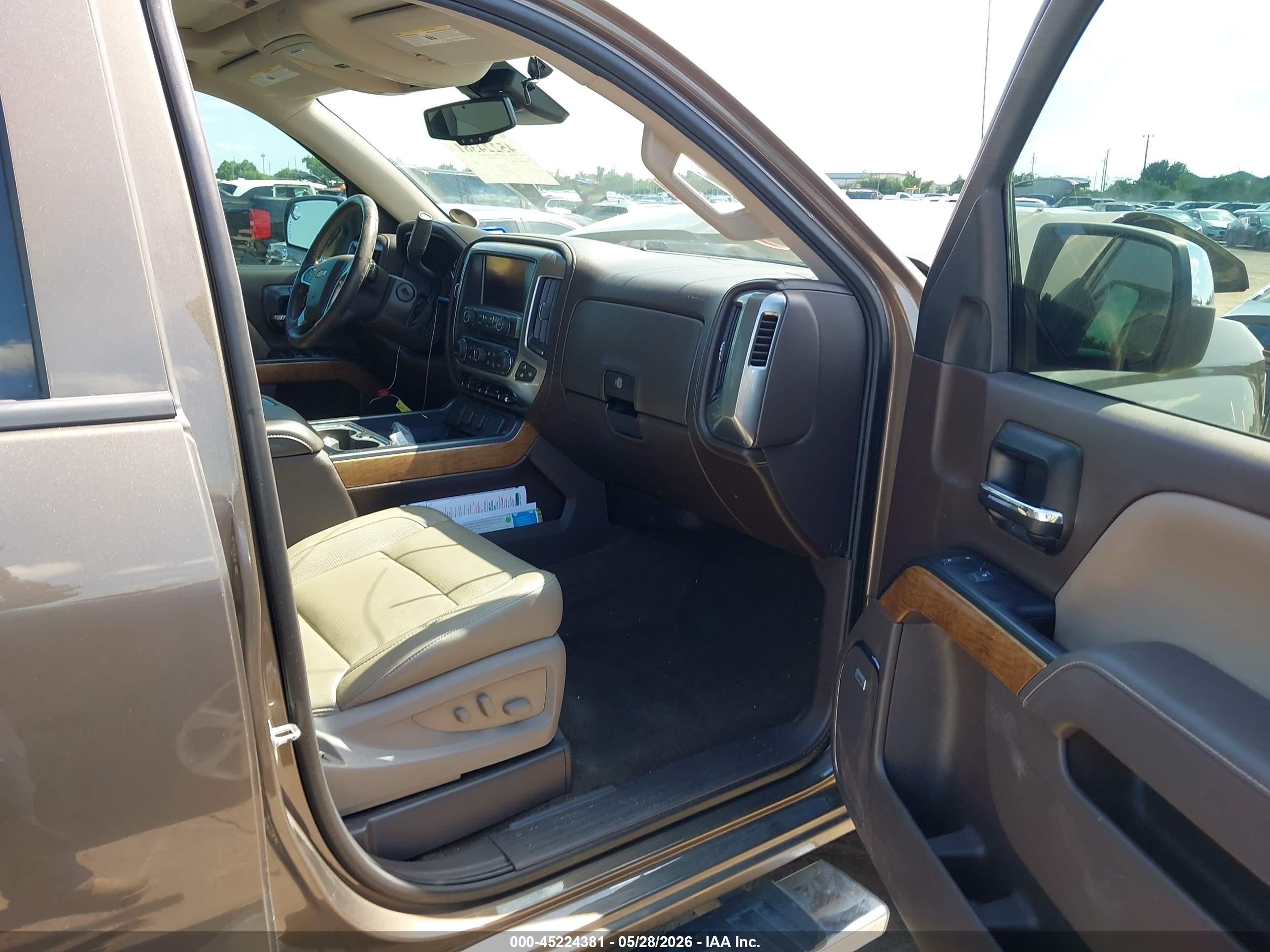 2014 Chevrolet Silverado 1500 1lz Brown vin: 3GCUKSEC7EG231992