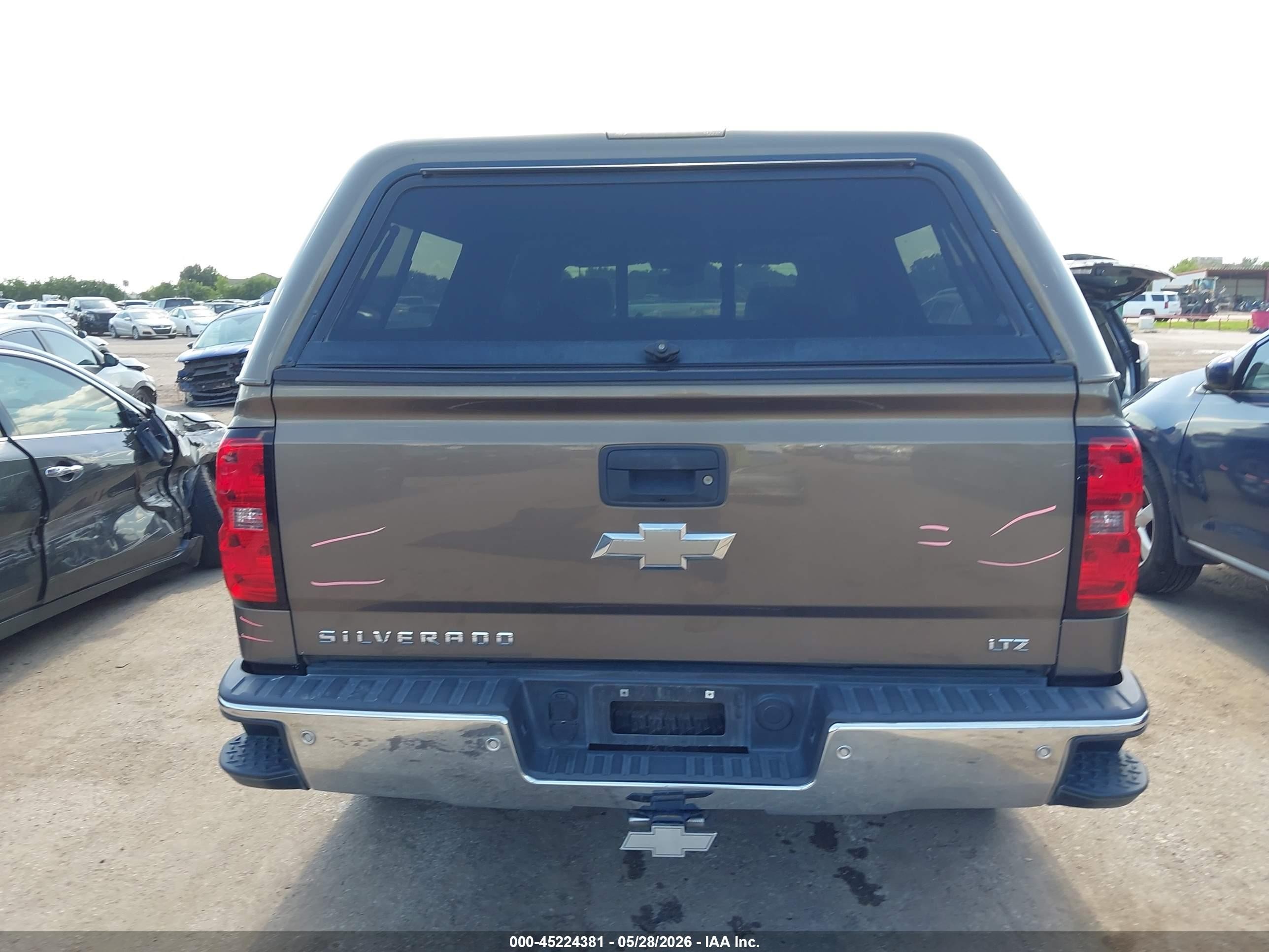 2014 Chevrolet Silverado 1500 1lz Brown vin: 3GCUKSEC7EG231992