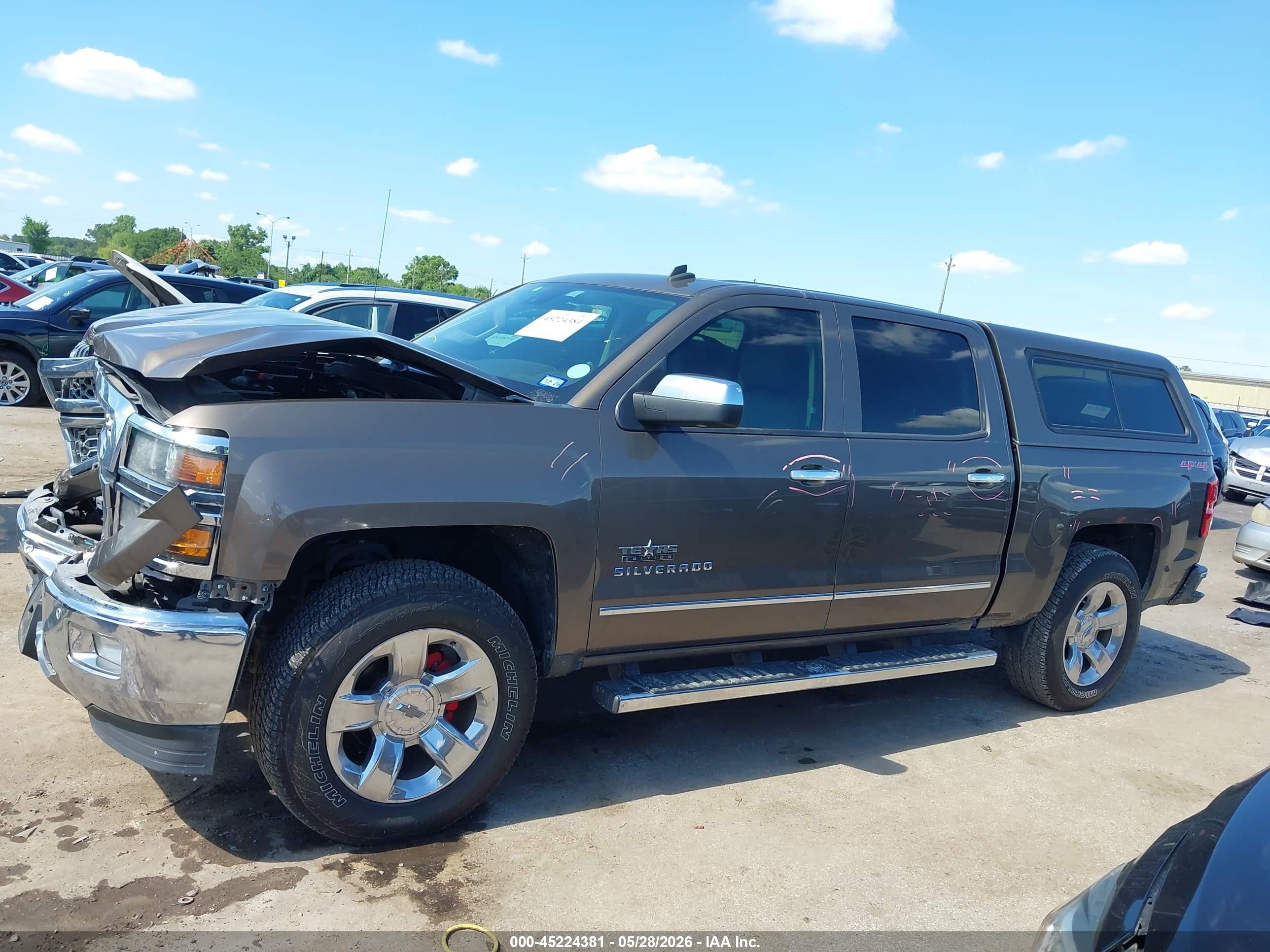 2014 Chevrolet Silverado 1500 1lz Brown vin: 3GCUKSEC7EG231992