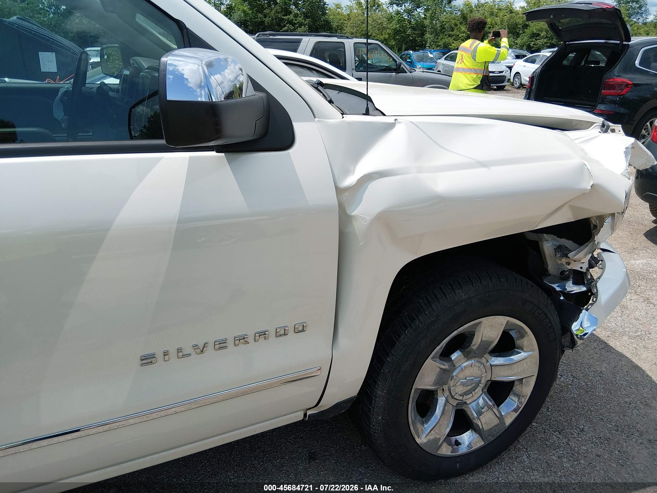 2014 Chevrolet Silverado 1500 Ltz Белый vin: 3GCUKSEC7EG280870