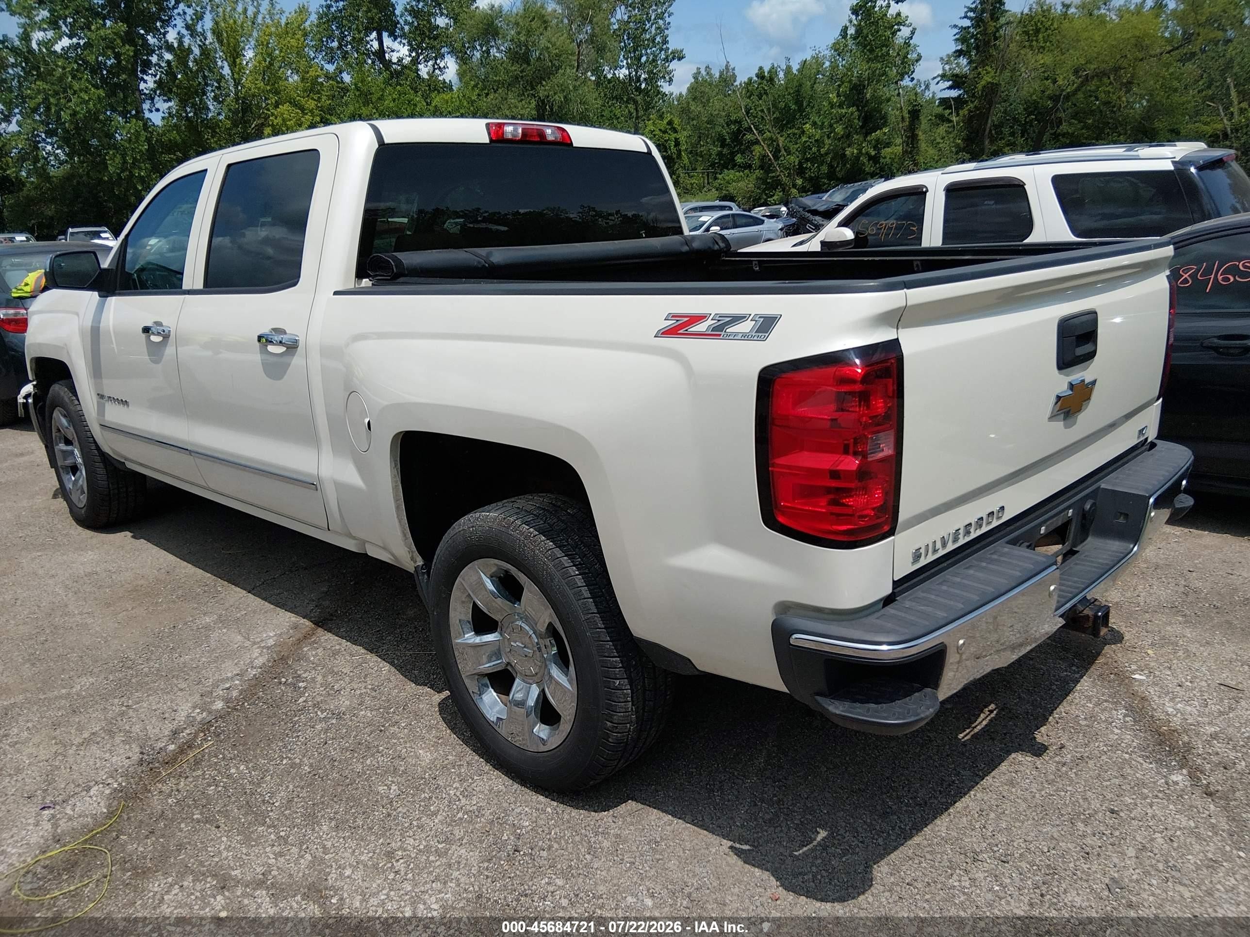 2014 Chevrolet Silverado 1500 Ltz Белый vin: 3GCUKSEC7EG280870