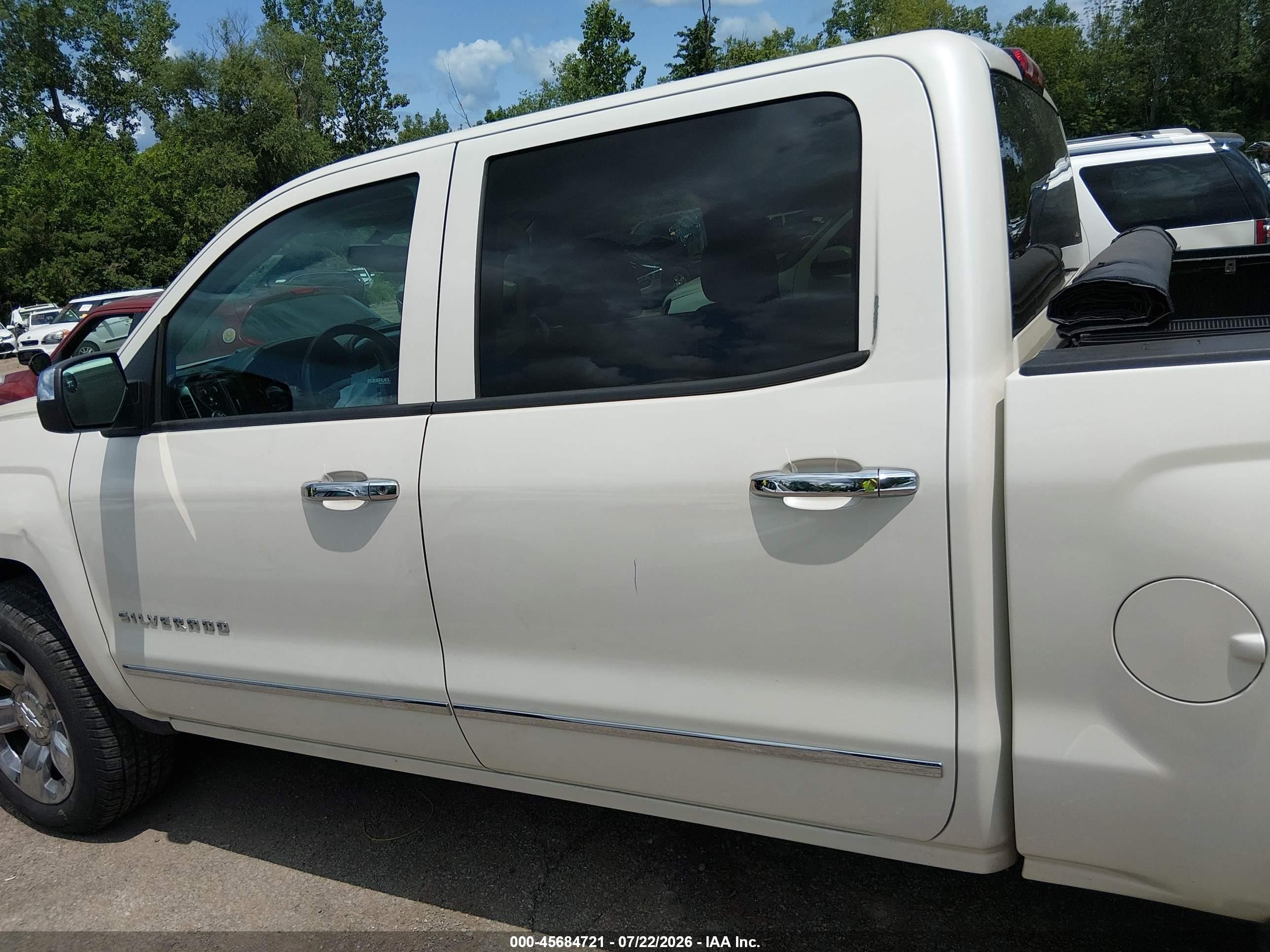 2014 Chevrolet Silverado 1500 Ltz Белый vin: 3GCUKSEC7EG280870