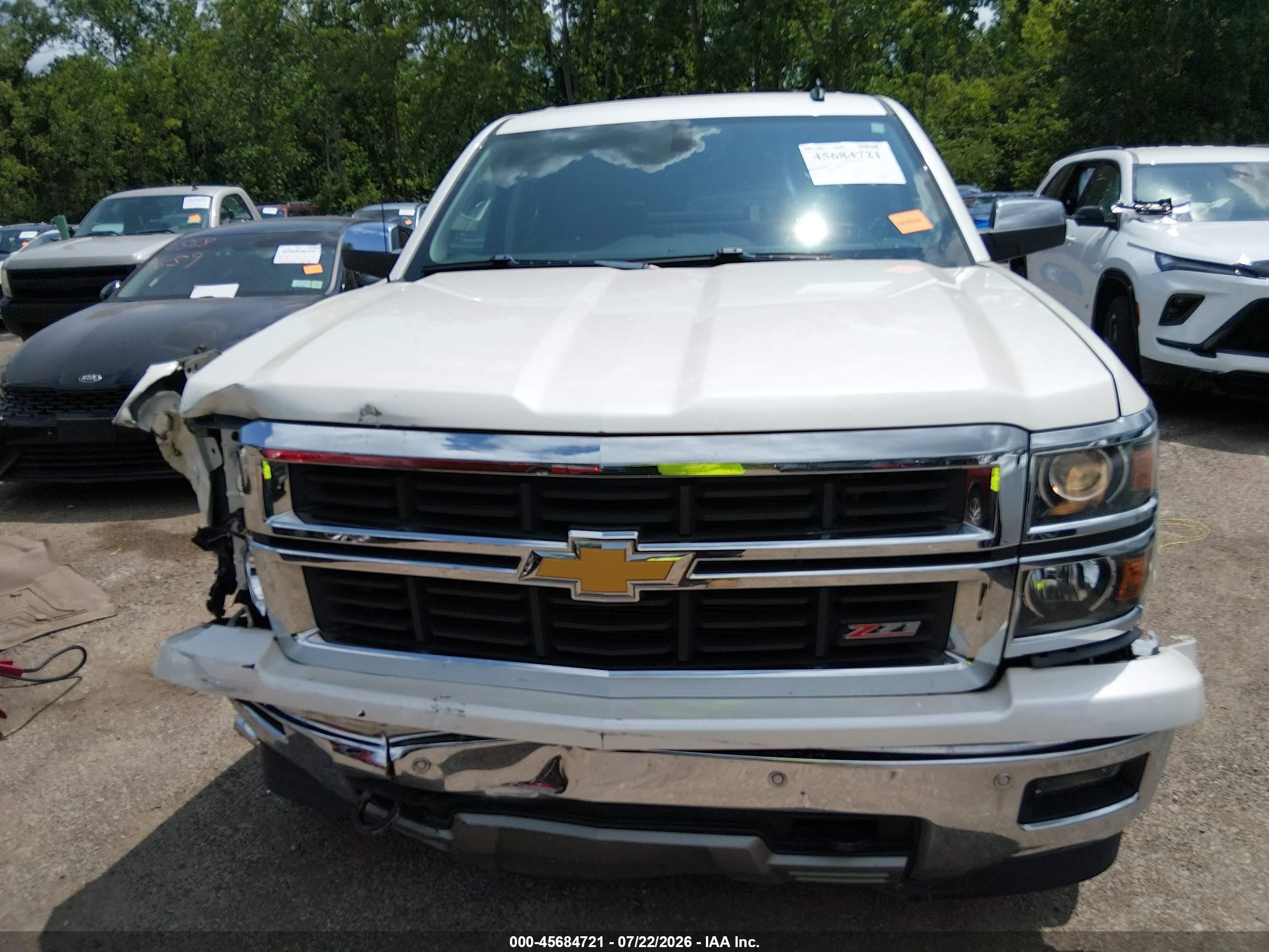 2014 Chevrolet Silverado 1500 Ltz Белый vin: 3GCUKSEC7EG280870